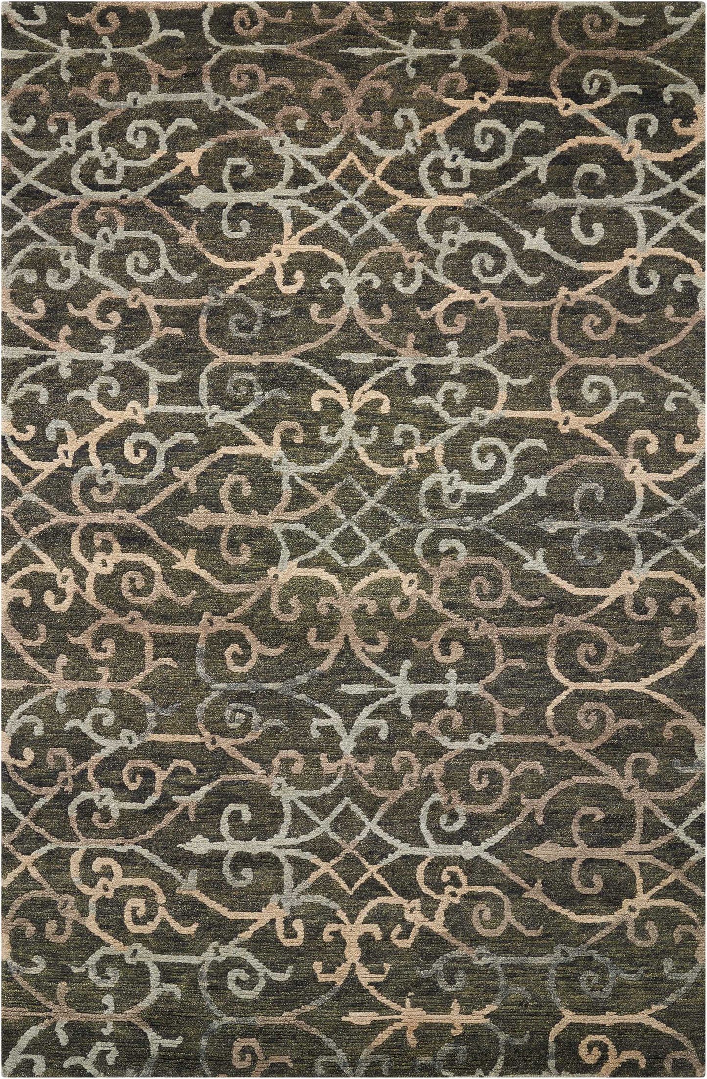 Nourison Home Tahoe Modern MTA05 Charcoal  Contemporary Knotted Rug