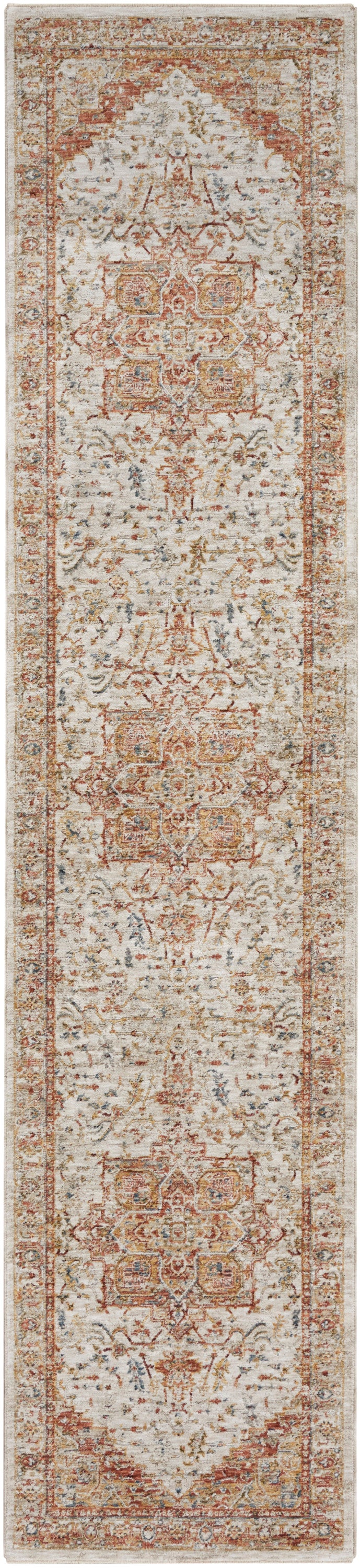 Nourison Home Sahar SHR06 Ivory Rust Traditional Machinemade Rug