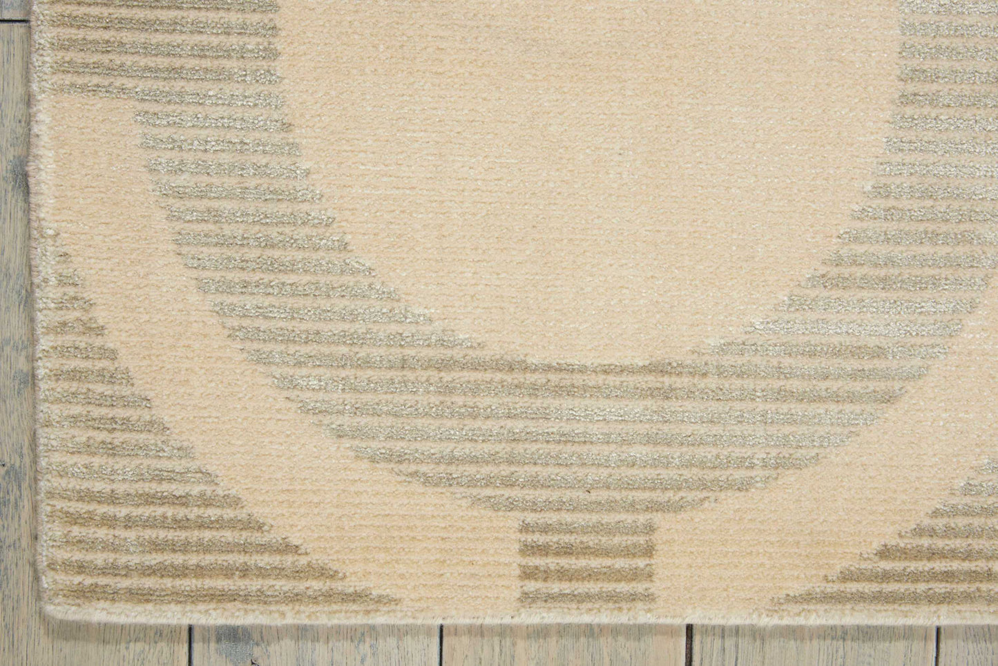 Nourison Home Luminance LUM01 Cream Grey  Transitional Loom Rug