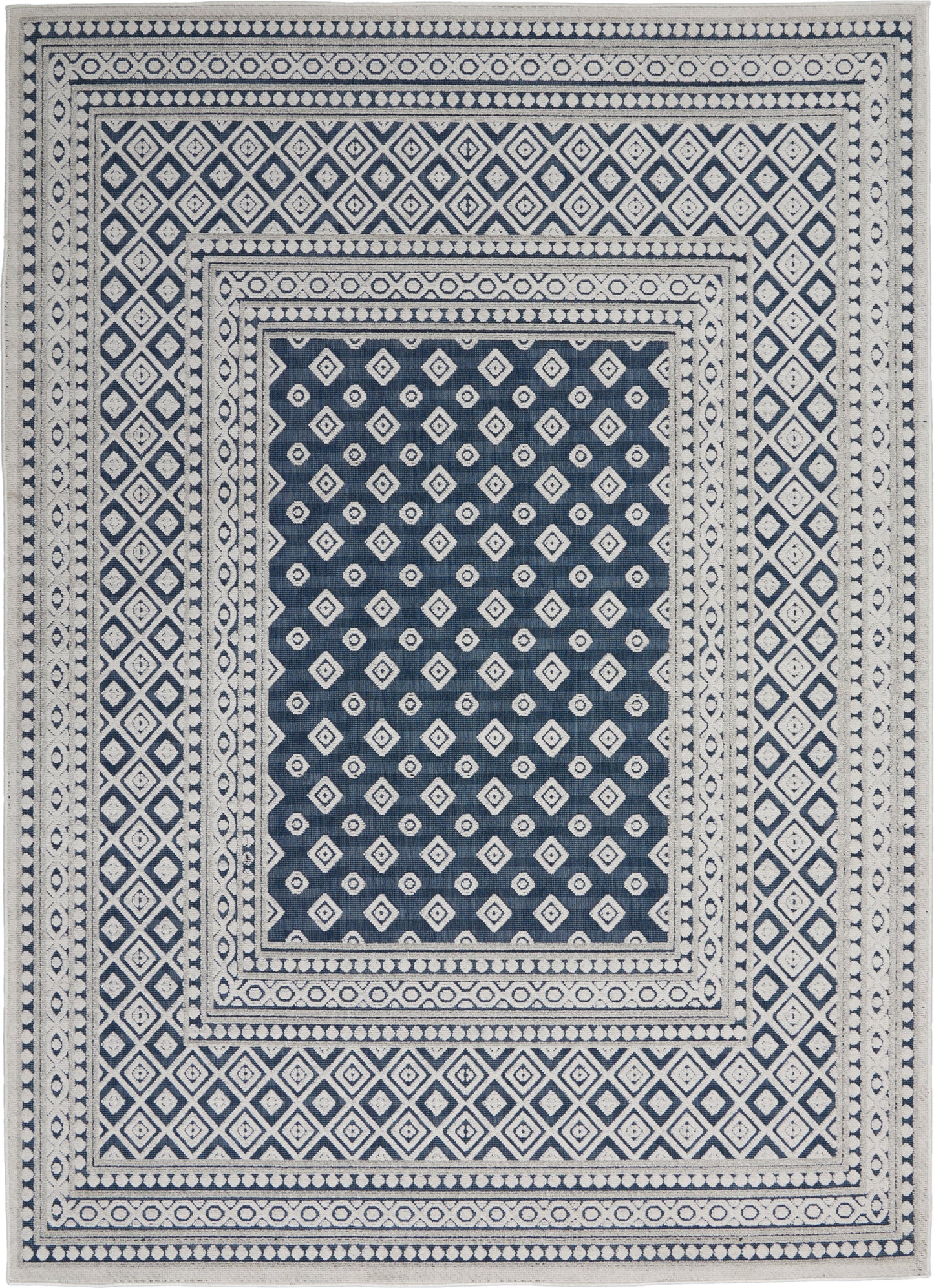 Nourison Home Key Largo KLG02 Blue  Transitional Machinemade Rug