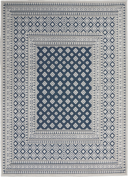 Nourison Home Key Largo KLG02 Blue  Transitional Machinemade Rug