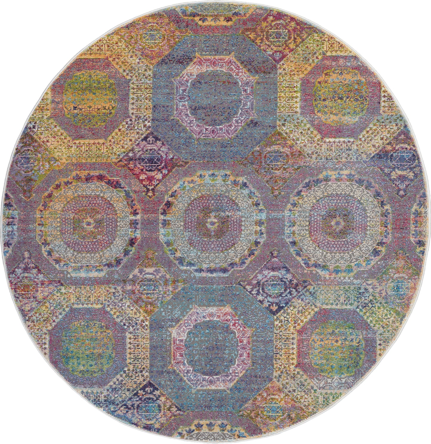 Nourison Home Ankara Global ANR05 Multicolor  Transitional Machinemade Rug