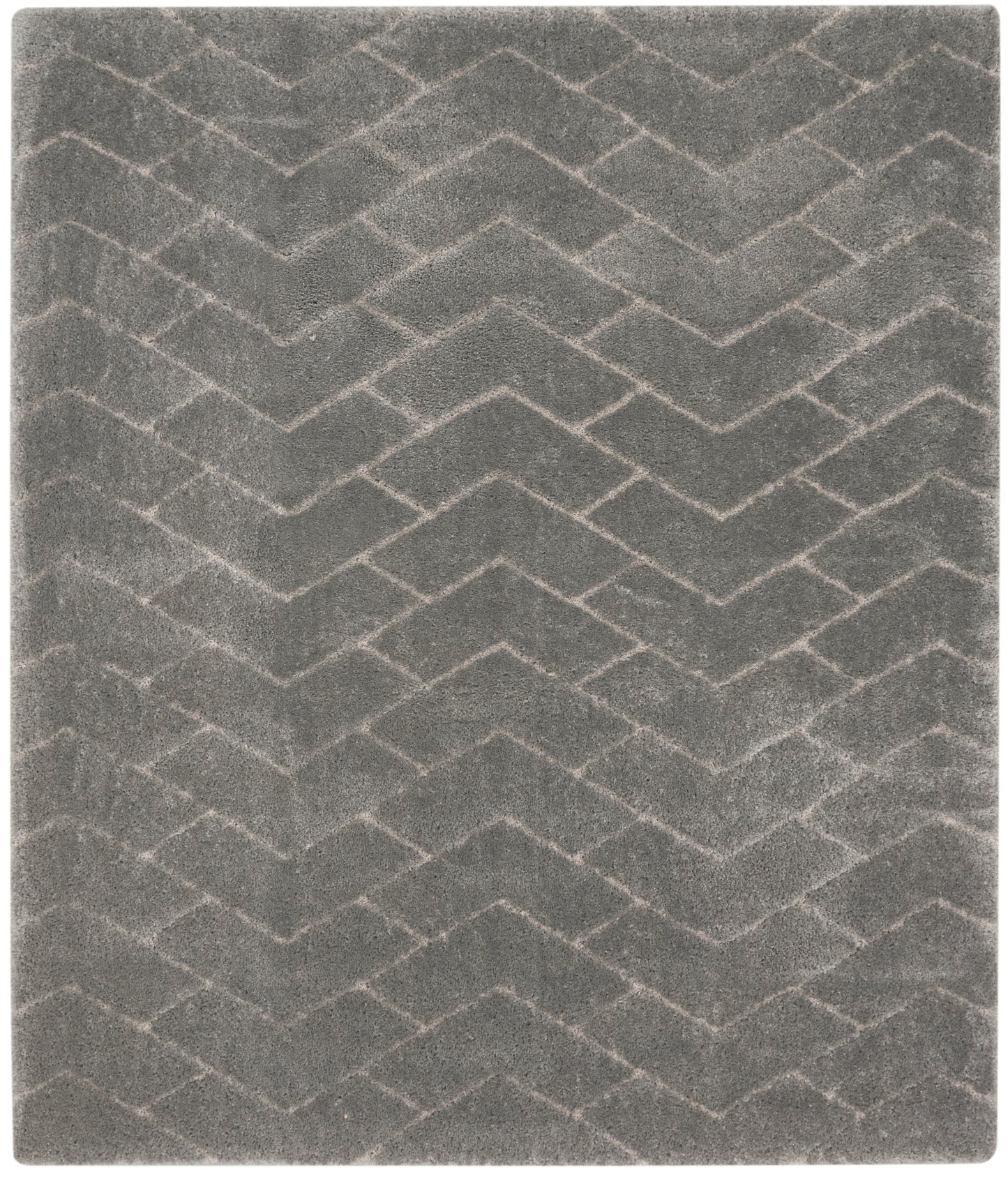 Nourison Home Dreamy Shag DRS03 Grey  Contemporary Machinemade Rug