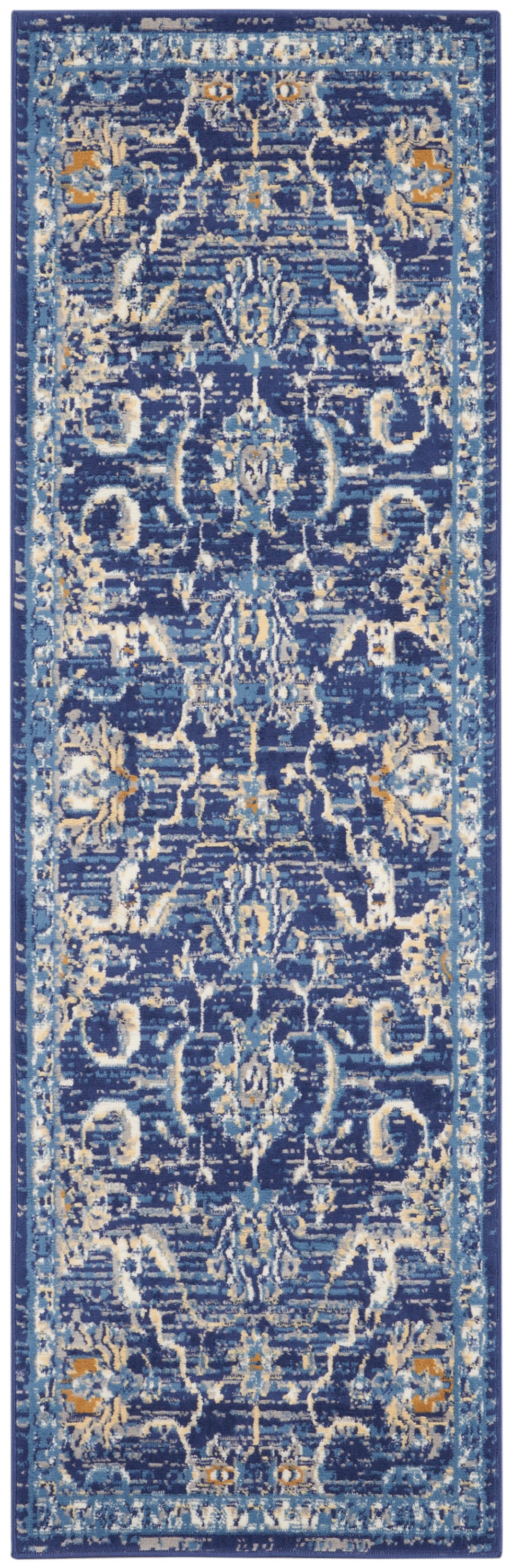 Nourison Home Grafix GRF24 Navy  Transitional Machinemade Rug