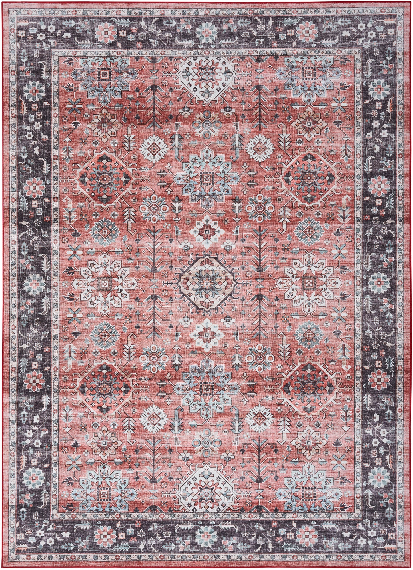 Nourison Home Fulton FUL12 Brick  Traditional Machinemade Rug