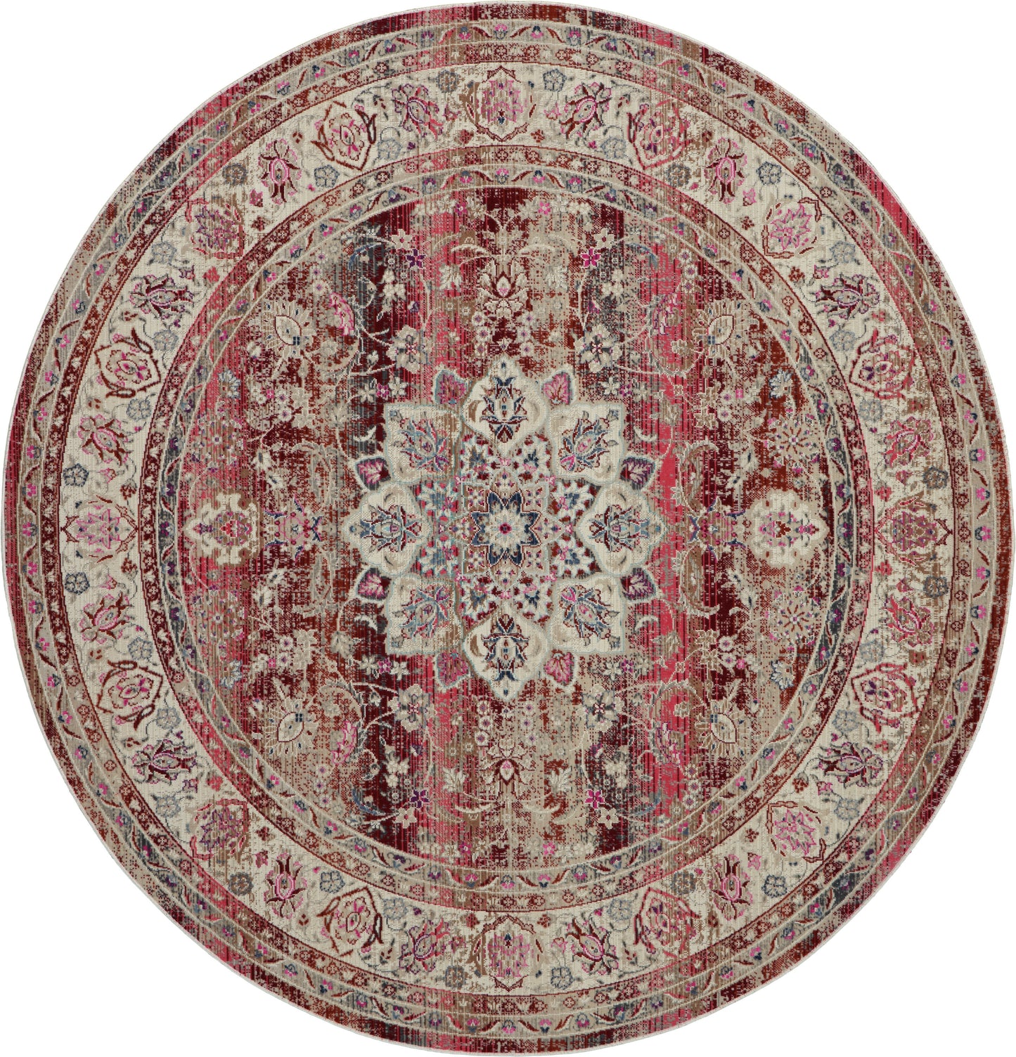 Nourison Home Vintage Kashan VKA01 Red  Traditional Machinemade Rug