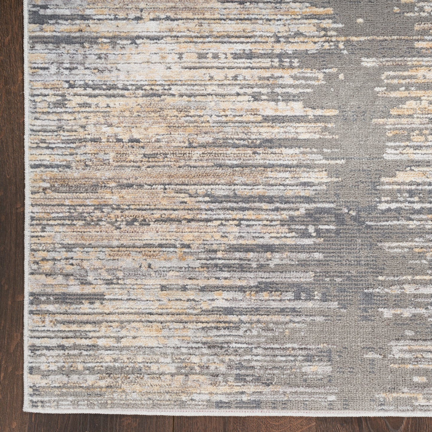 Nourison Home Abstract Hues ABH03 Grey Gold  Contemporary Machinemade Rug