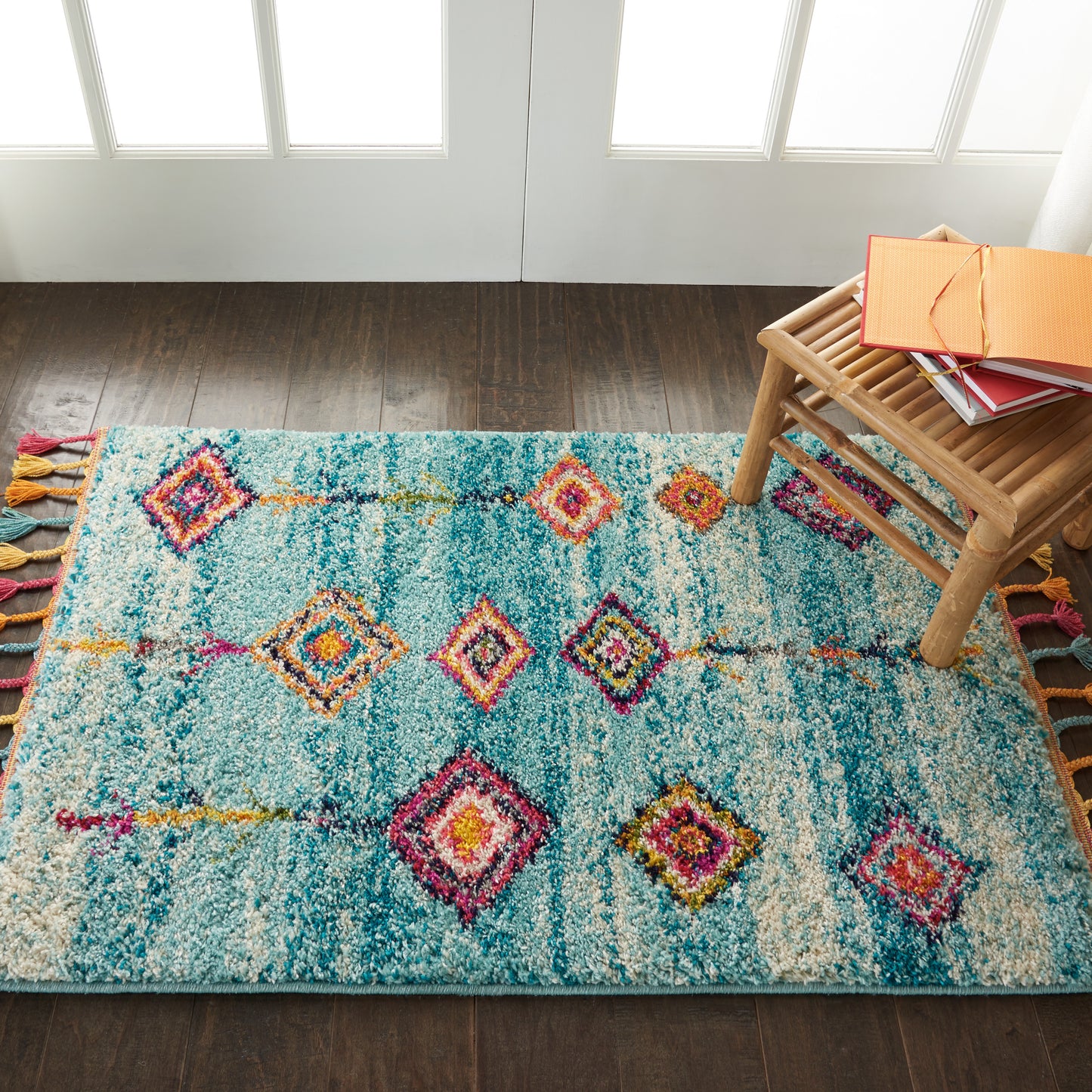 Nourison Home Nomad NMD04 Aqua  Transitional Machinemade Rug