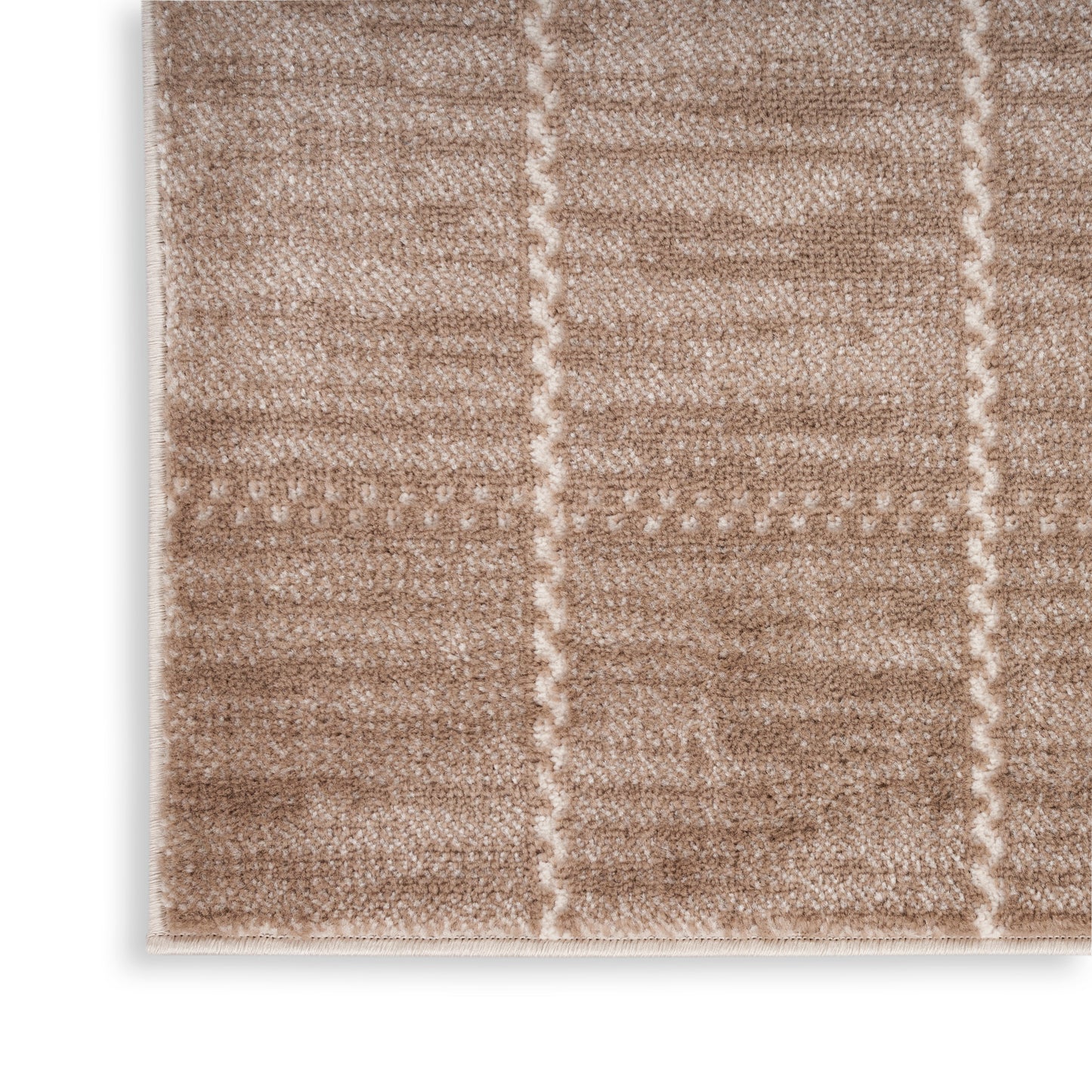 Nourison Home Serenity Home SRH05 Mocha Ivory  Contemporary Woven Rug