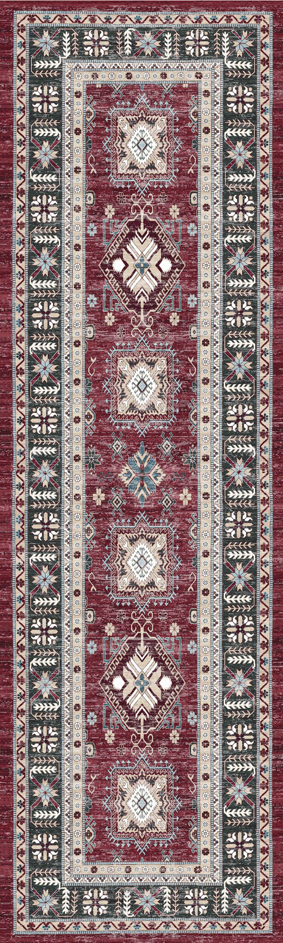 Nourison Home Fulton FUL03 Red  Traditional Machinemade Rug