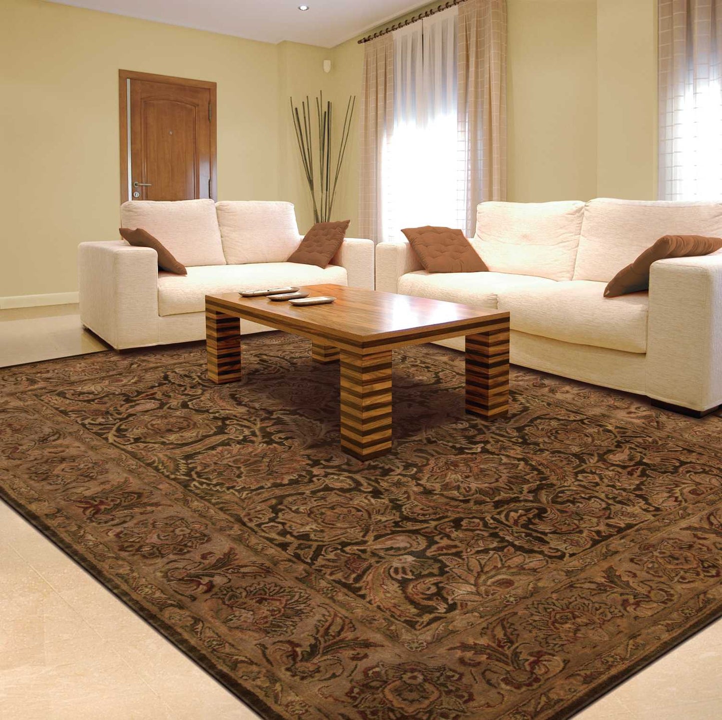 Nourison Home Jaipur JA30 Brown  Traditional Tufted Rug