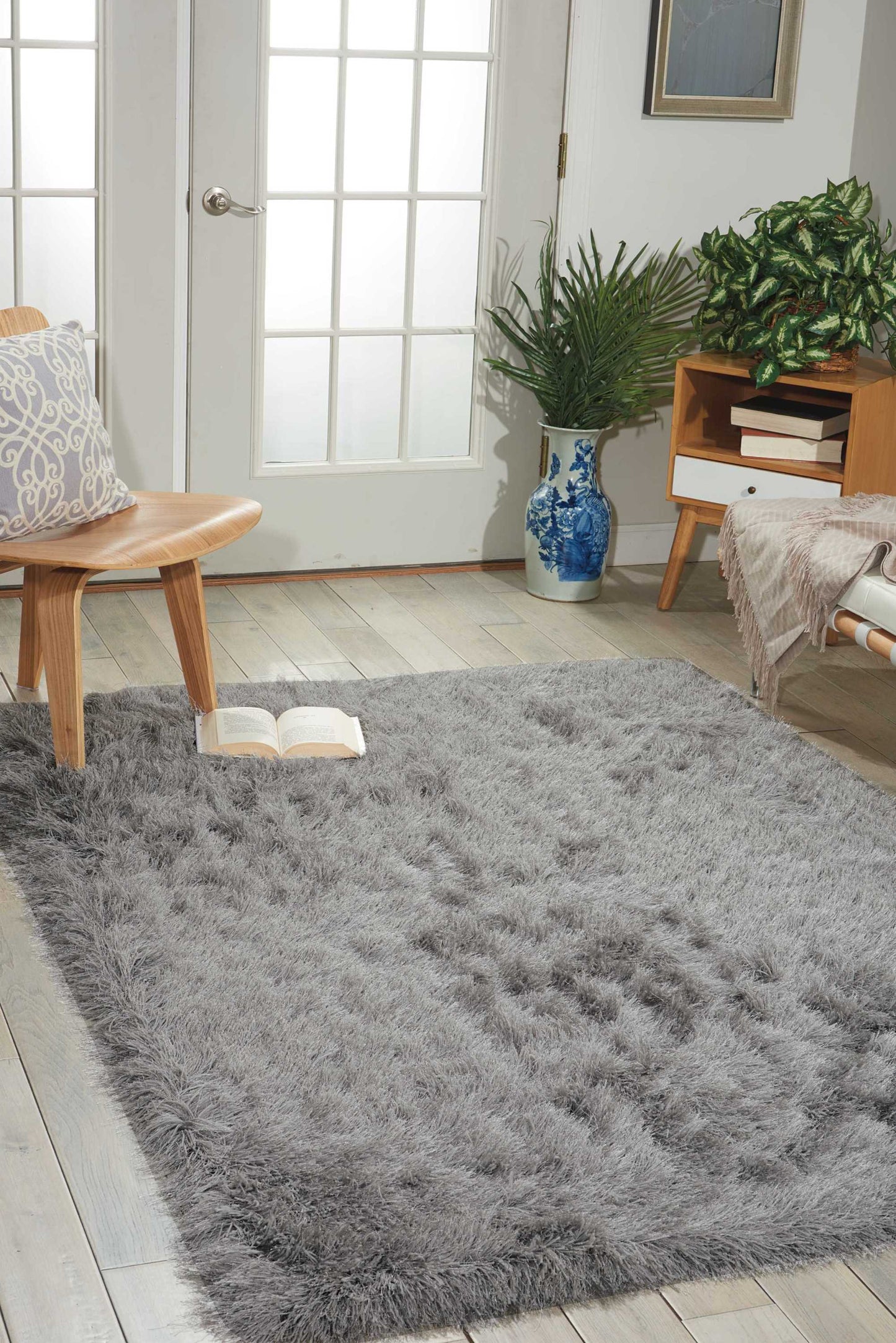 Nourison Home Studio KI900 Silver  Contemporary Tufted Rug