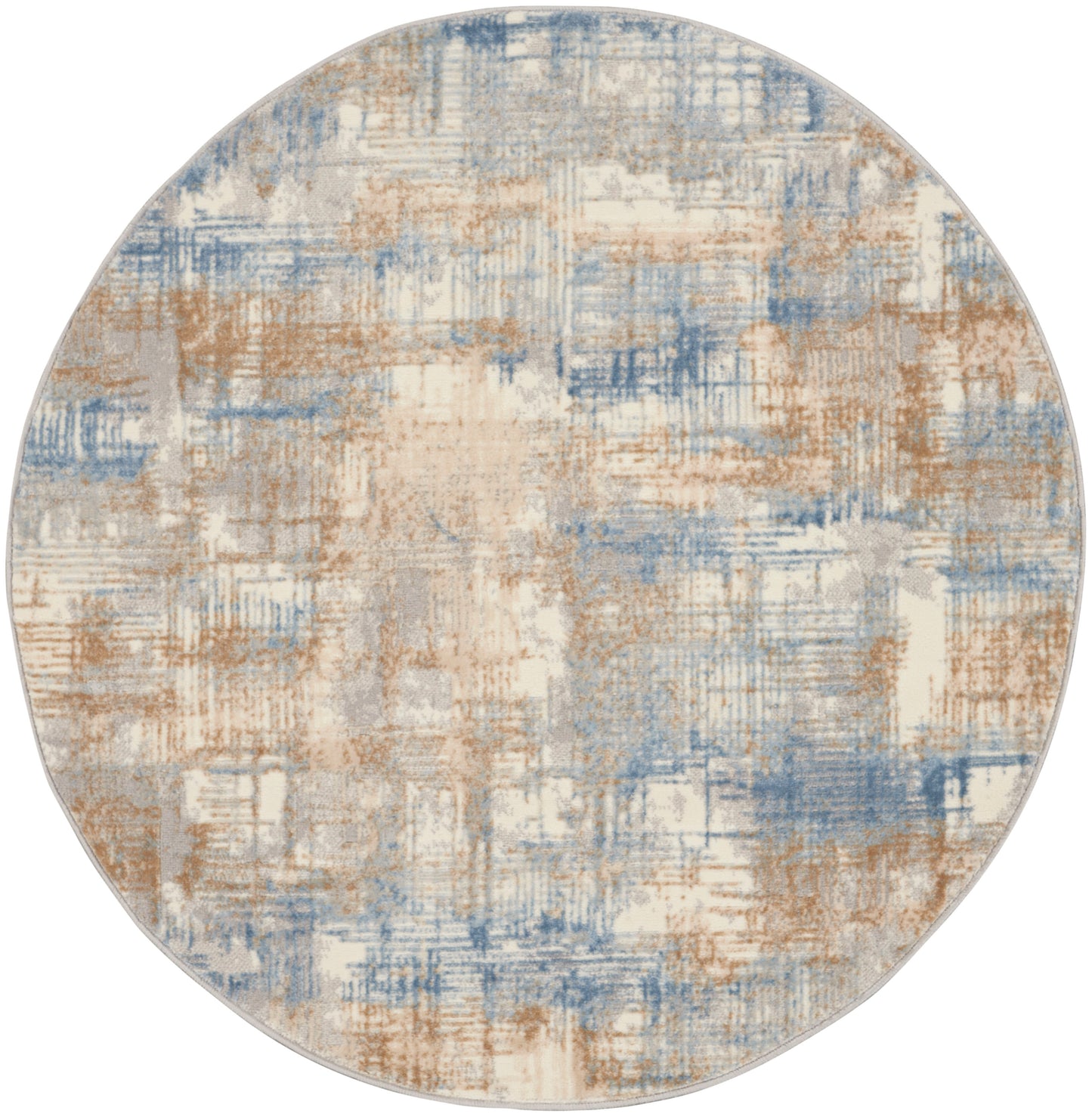 Calvin Klein Ck950 Rush CK951 Blue Beige  Contemporary Machinemade Rug