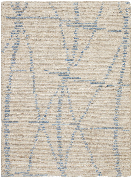 Nourison Home Ellora ELL02 Sky Contemporary Knotted Rug