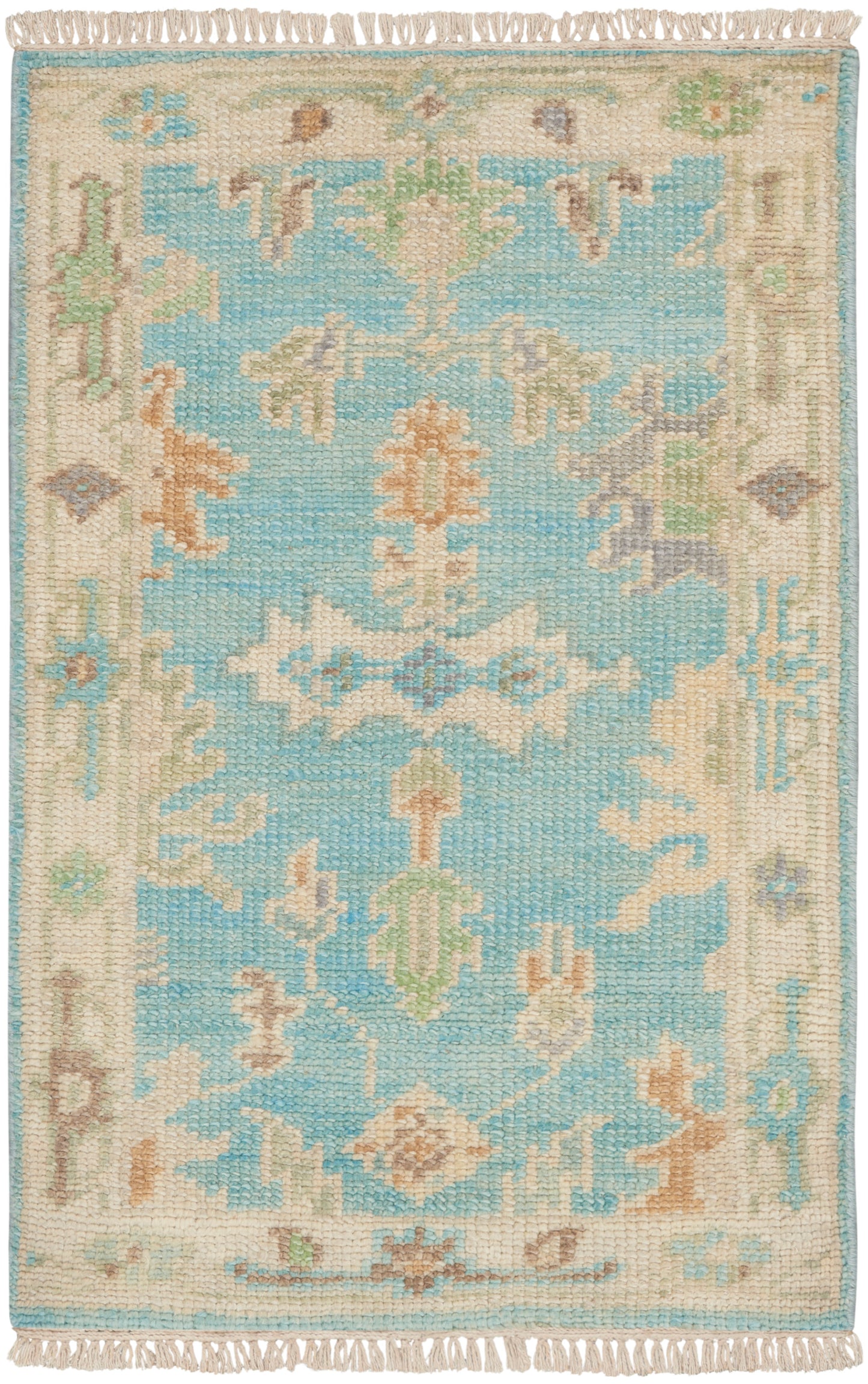 Nourison Home Odessa ODS03 Blue Multicolor Traditional Knotted Rug