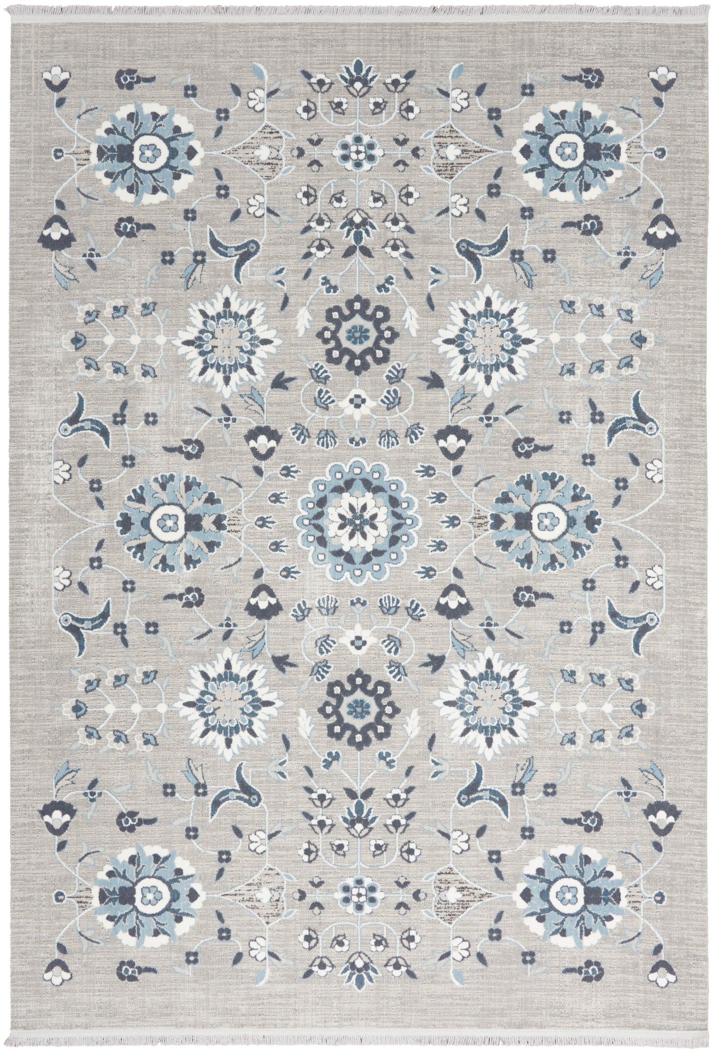 Nourison Home Lennox LEN04 Grey Blue  Transitional Machinemade Rug