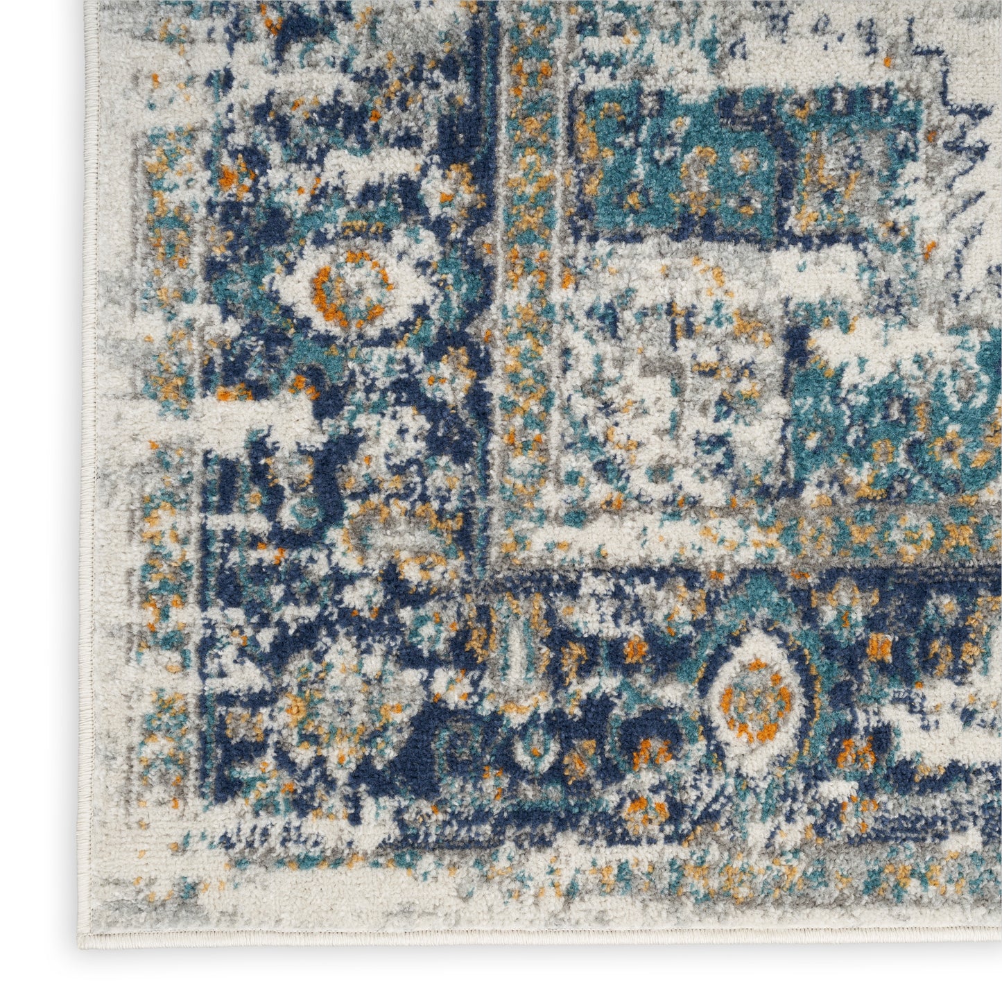 Nourison Home Passion PSN03 Ivory Grey Blue  Transitional Machinemade Rug