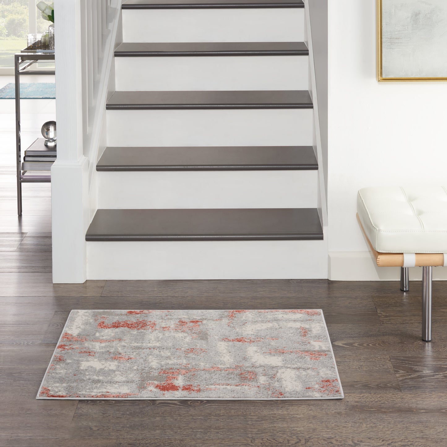 Nourison Home Elation ETN06 Grey Brick  Contemporary Machinemade Rug