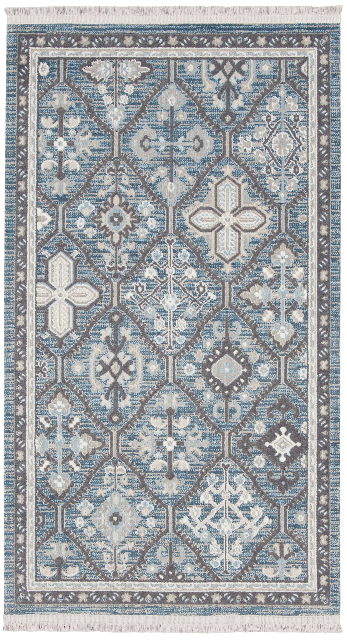 Nourison Home Lennox LEN02 Blue Grey  Transitional Machinemade Rug