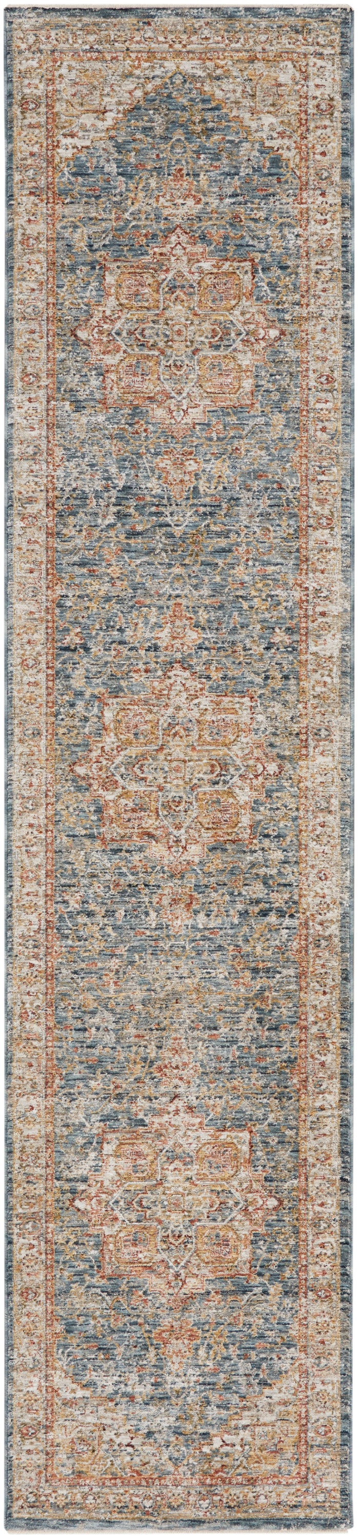 Nourison Home Sahar SHR06 Ivory Blue Traditional Machinemade Rug