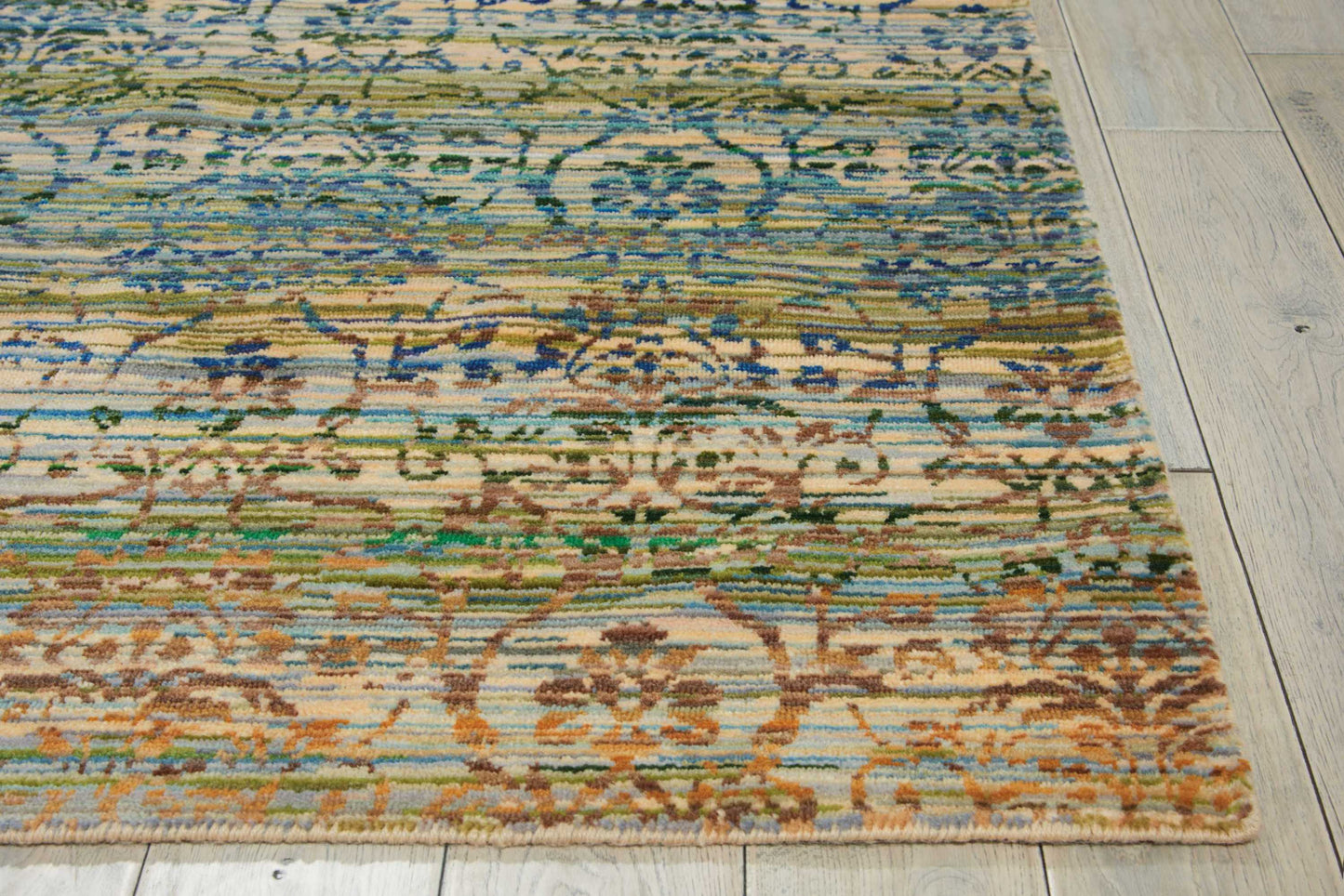 Nourison Home Rhapsody RH003 Beige Blue  Transitional Loom Rug