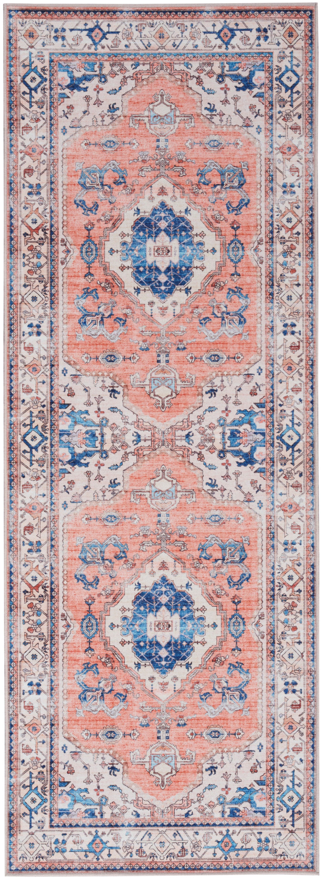 Nourison Home Fulton FUL11 Coral Traditional Machinemade Rug