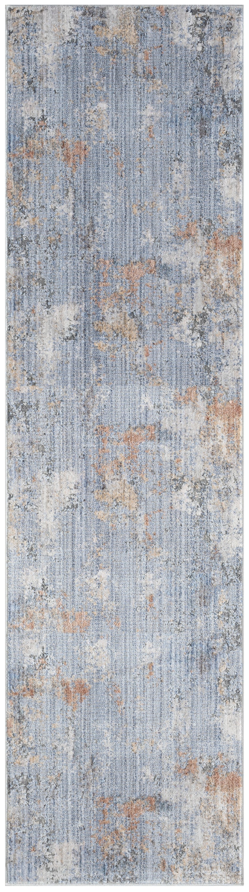 Nourison Home Abstract Hues ABH01 Grey Blue Contemporary Machinemade Rug