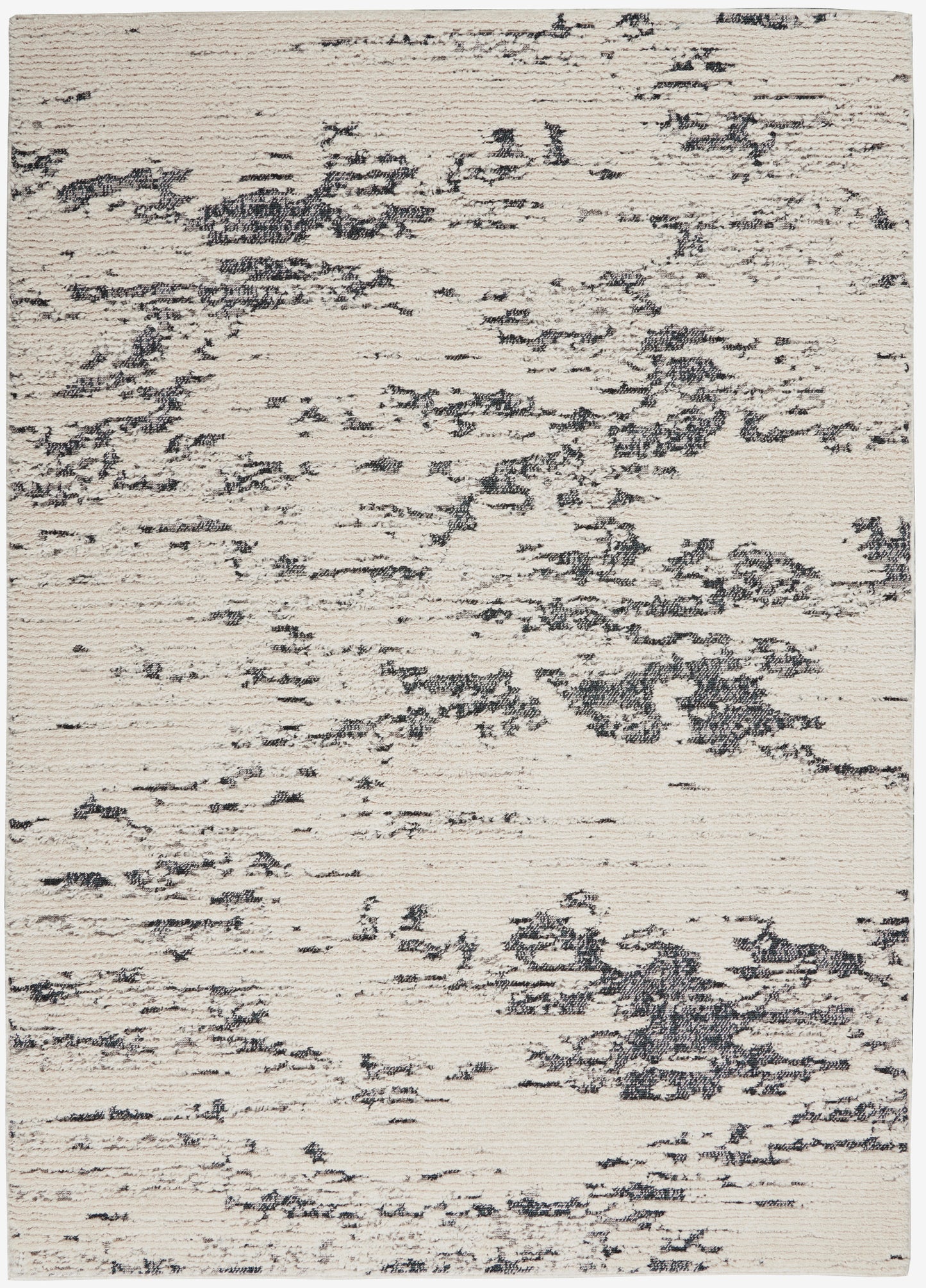 Nourison Home Zermatt ZER03 Ivory Blue  Contemporary Machinemade Rug