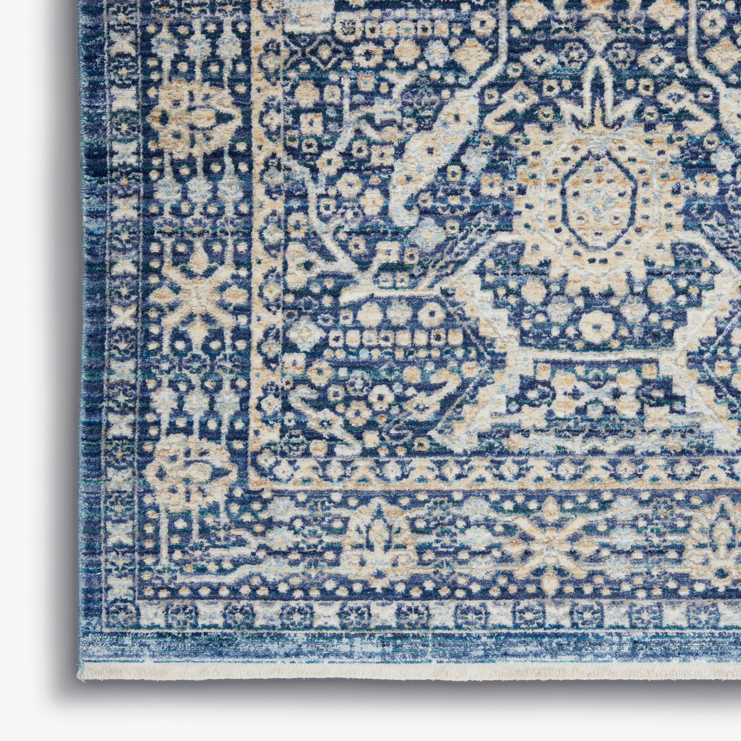 Nourison Home Lustrous Weave LUW03 Blue   Machinemade Rug