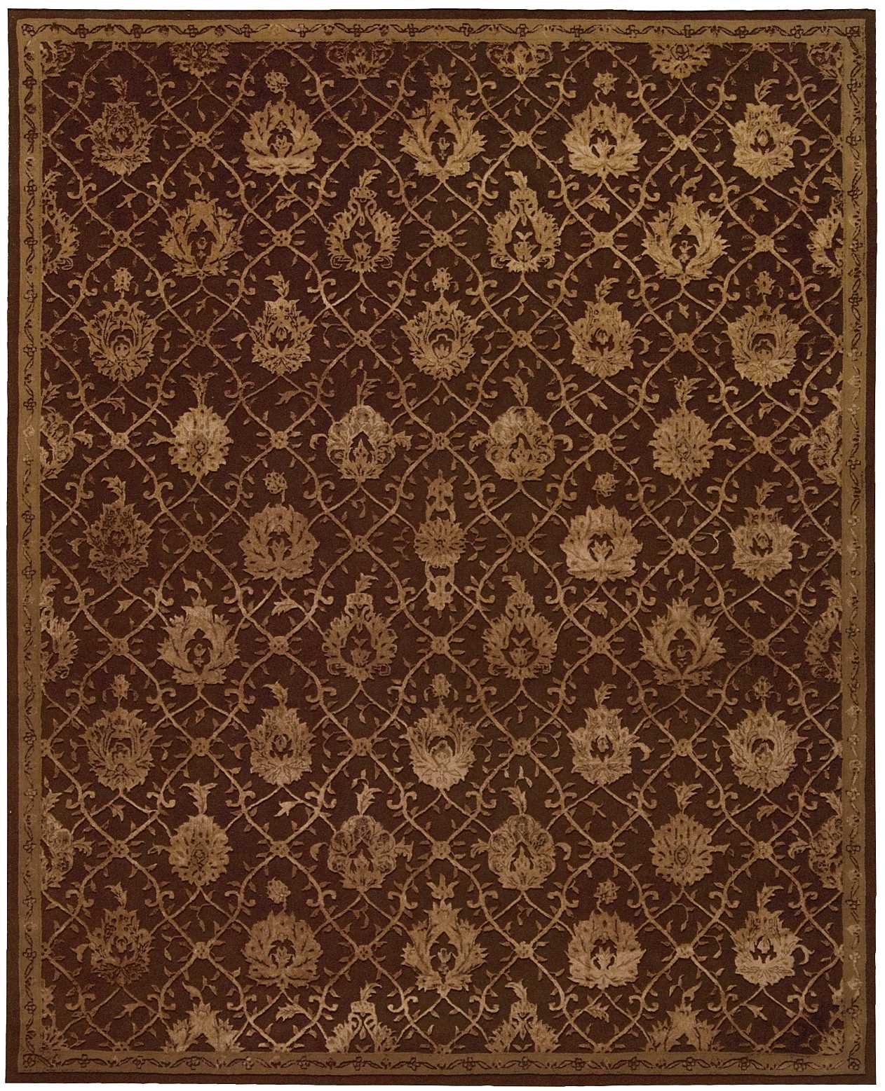 Nourison Home Regal REG05 Chocolate  Traditional Tufted Rug