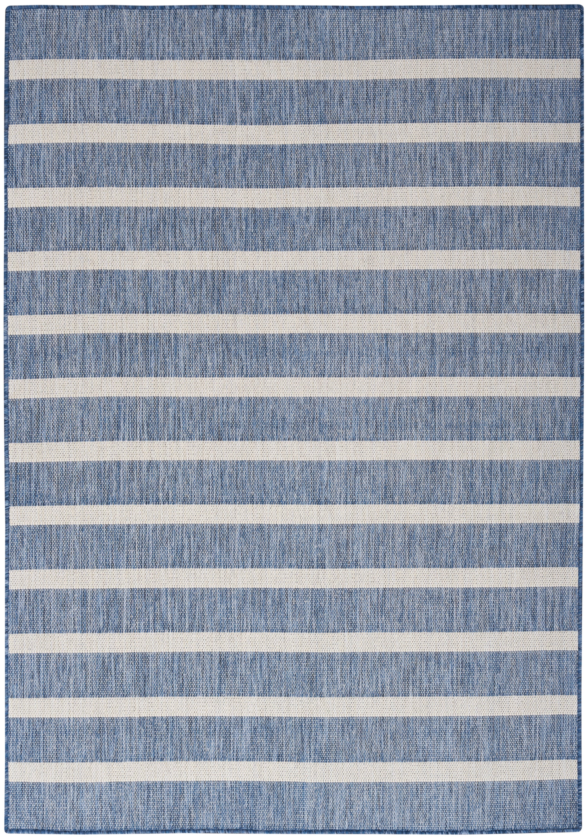 Nourison Home Positano POS03 Navy Ivory Contemporary Machinemade Rug