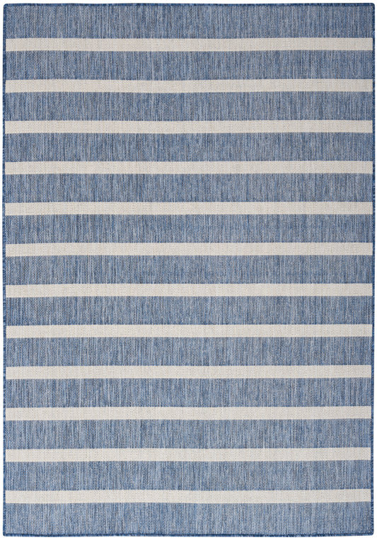 Nourison Home Positano POS03 Navy Ivory Contemporary Machinemade Rug