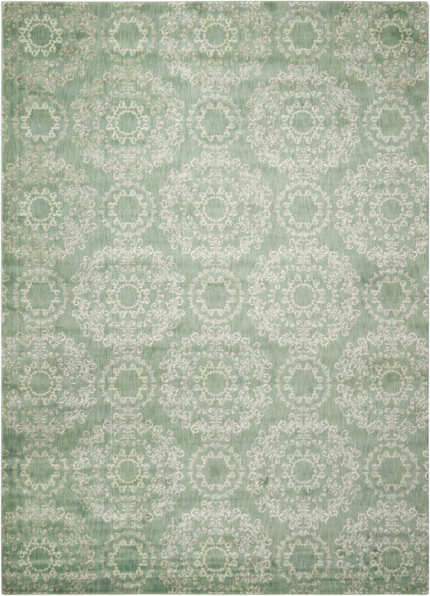 Nourison Home Tranquility TNQ03 Light Green  Transitional Machinemade Rug