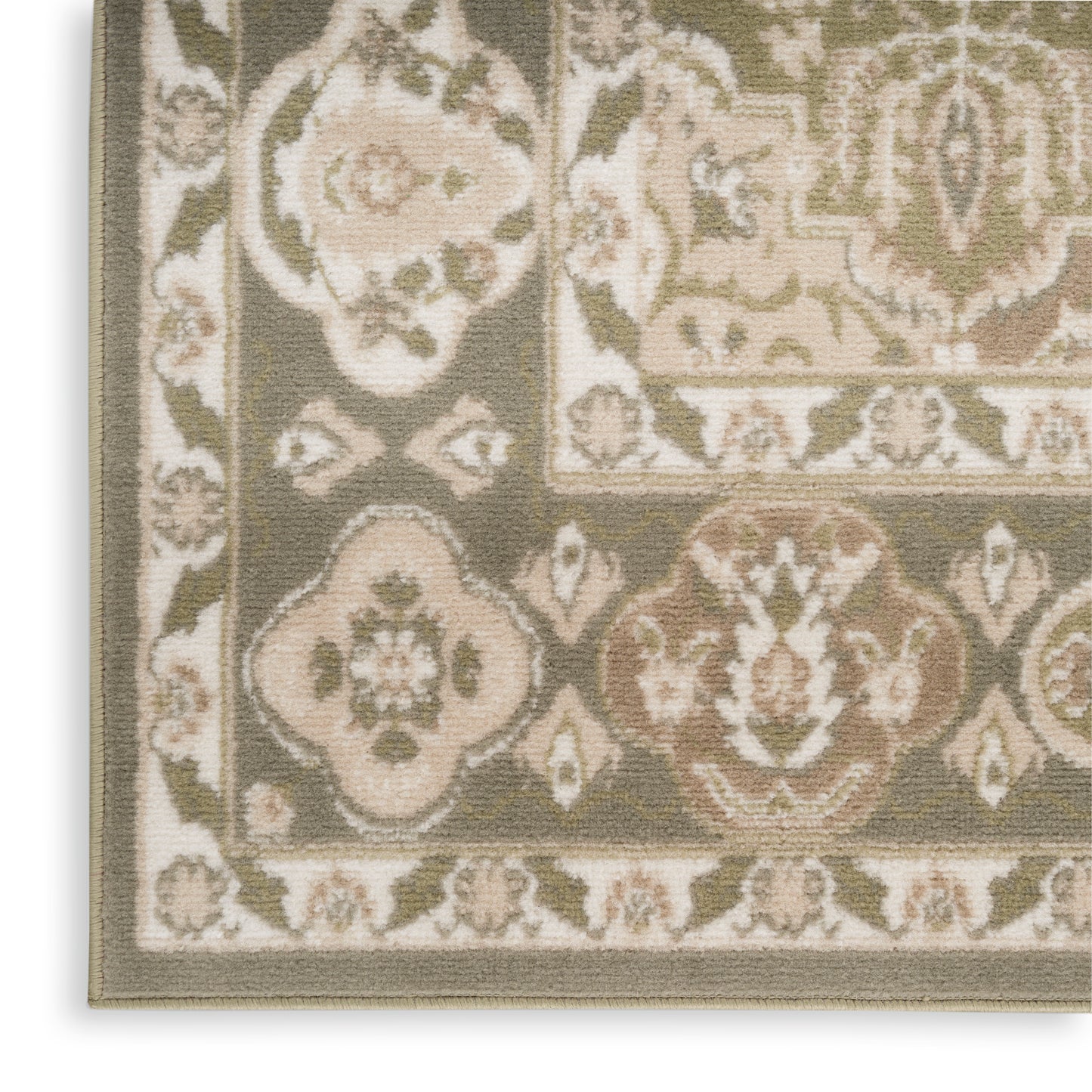 Nourison Home Grafix GRF31 Green  Traditional Machinemade Rug