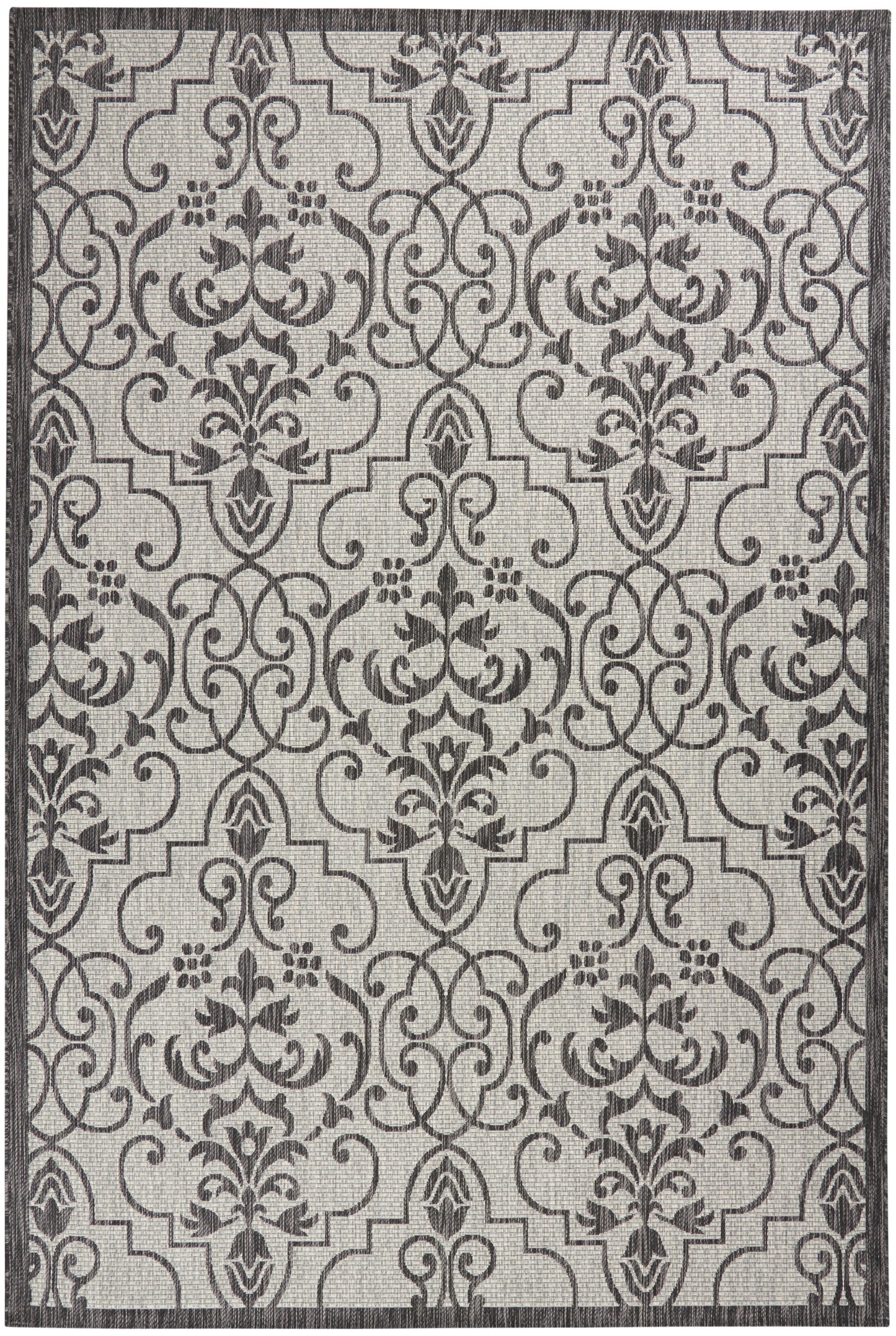 Nourison Home Country Side CTR04 Ivory Charcoal  Transitional Machinemade Rug