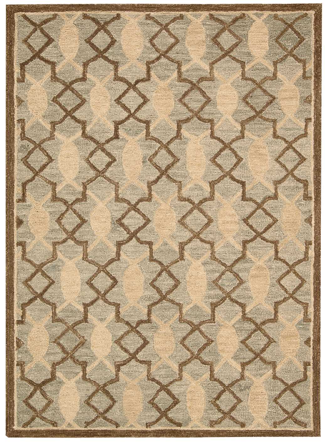 Nourison Home Marina MRN15 Light Green Contemporary Tufted Rug