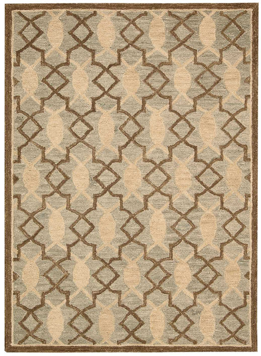 Nourison Home Marina MRN15 Light Green Contemporary Tufted Rug