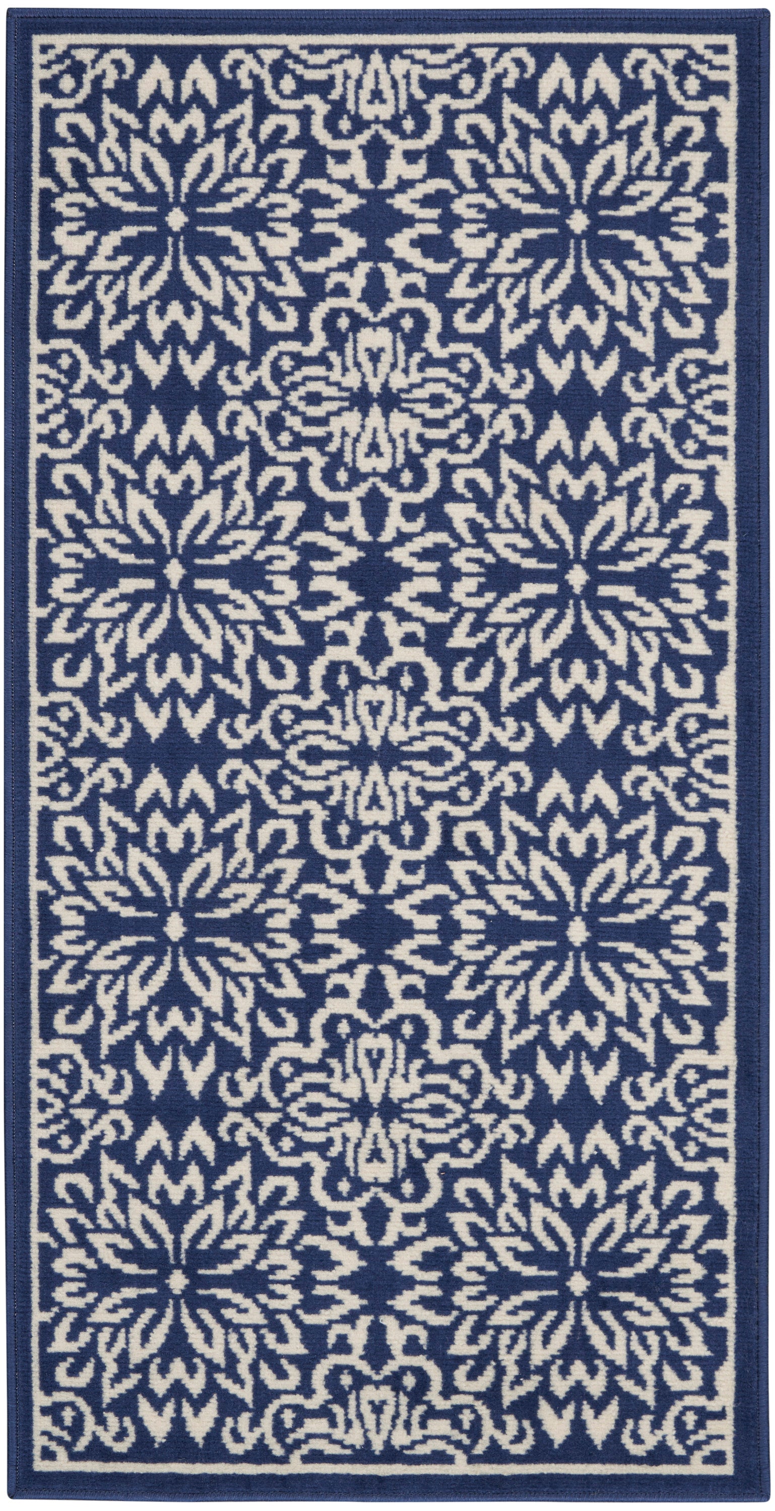 Nourison Home Jubilant JUB06 Navy Ivory Transitional Machinemade Rug