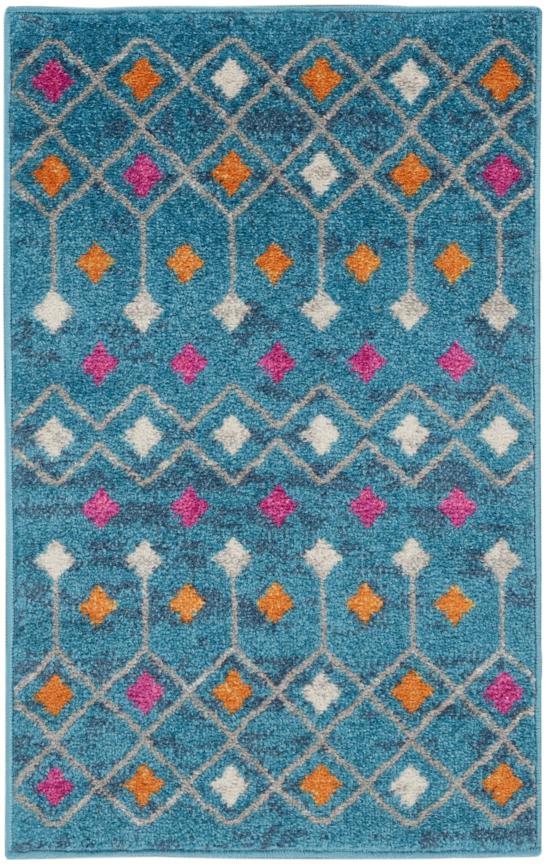 Nourison Home Passion PSN45 Blue Multicolor Transitional Machinemade Rug