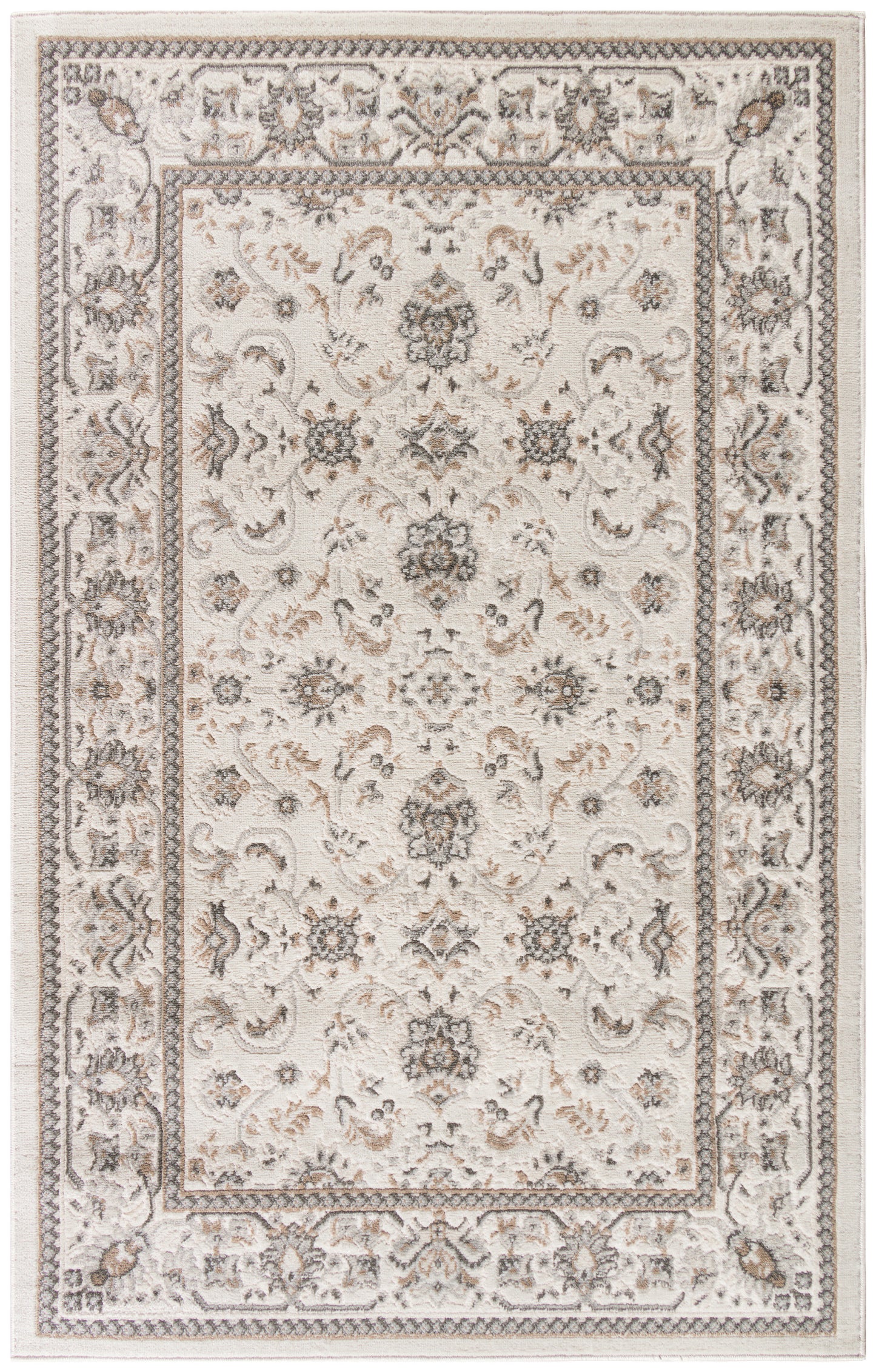 Nourison Home Serenity Home SRH02 Ivory Mocha  Traditional Woven Rug