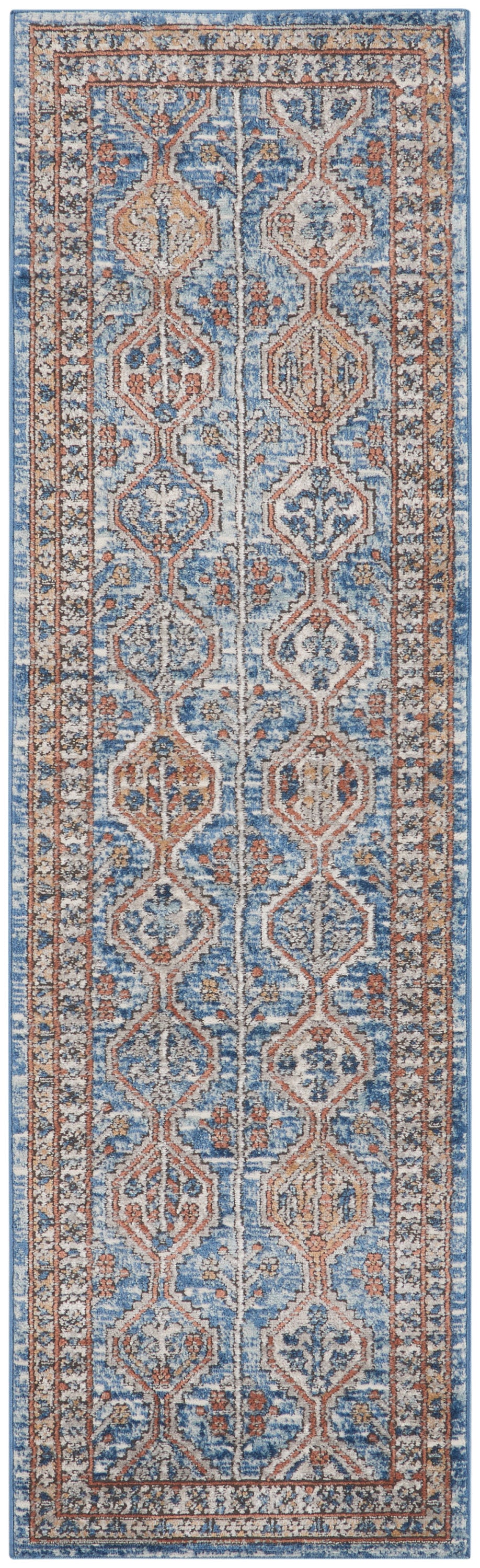 Nourison Home Quarry QUA15 Blue Multi  Contemporary Machinemade Rug