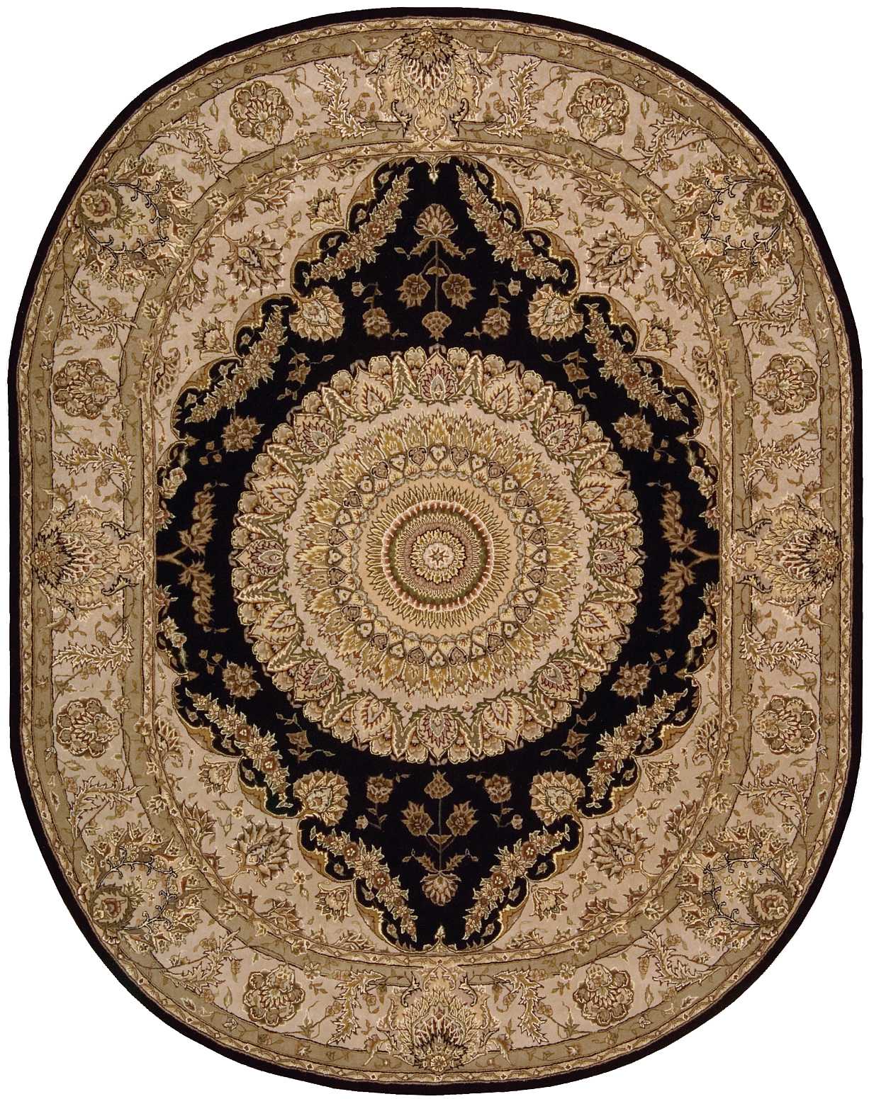 Nourison Home Nourison 2000 2233 Black  Traditional Tufted Rug