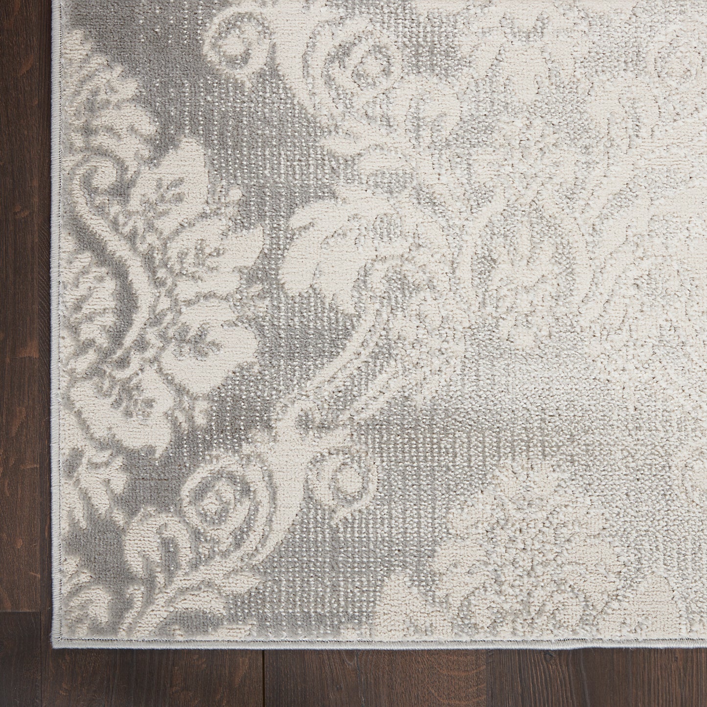 Nourison Home Elation ETN03 Ivory Grey  Traditional Machinemade Rug