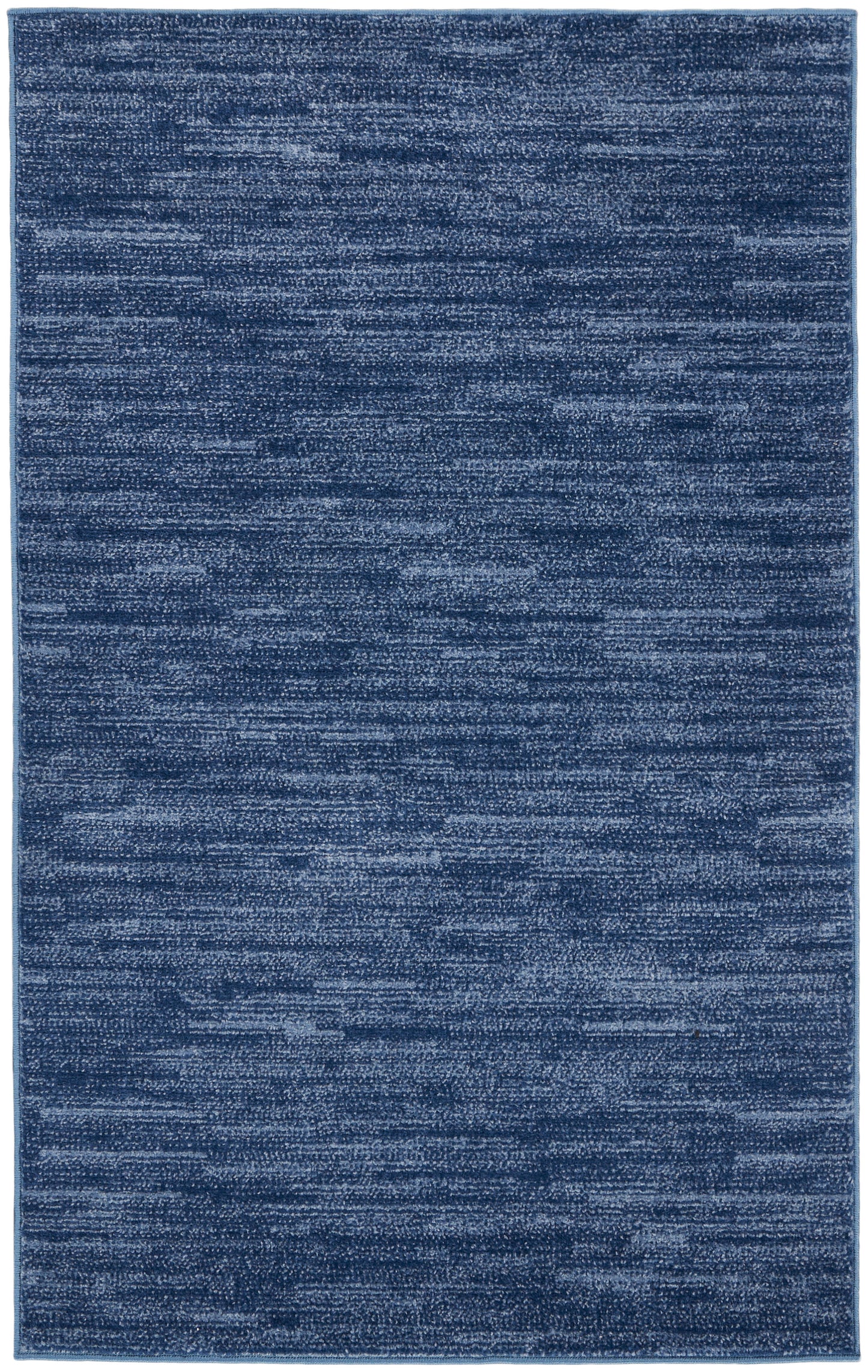 Nourison Home Nourison Essentials NRE01 Navy Blue  Contemporary Machinemade Rug