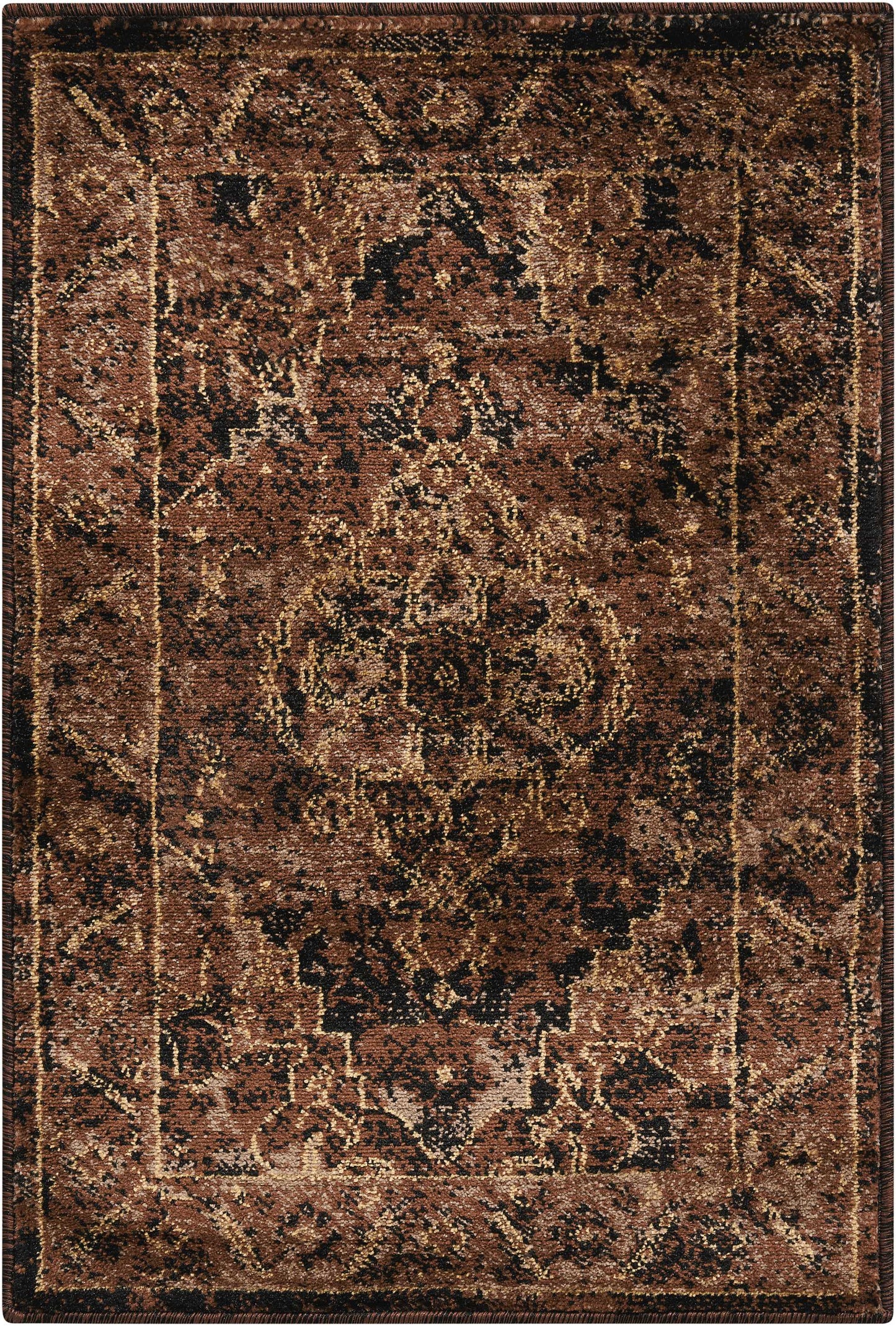 Nourison Home Delano DEL07 Espresso Traditional Machinemade Rug