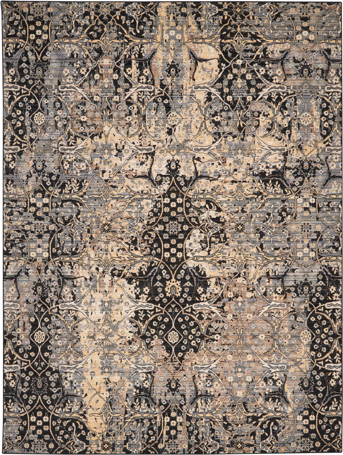 Nourison Home Majestic MST01 Black  Transitional Woven Rug