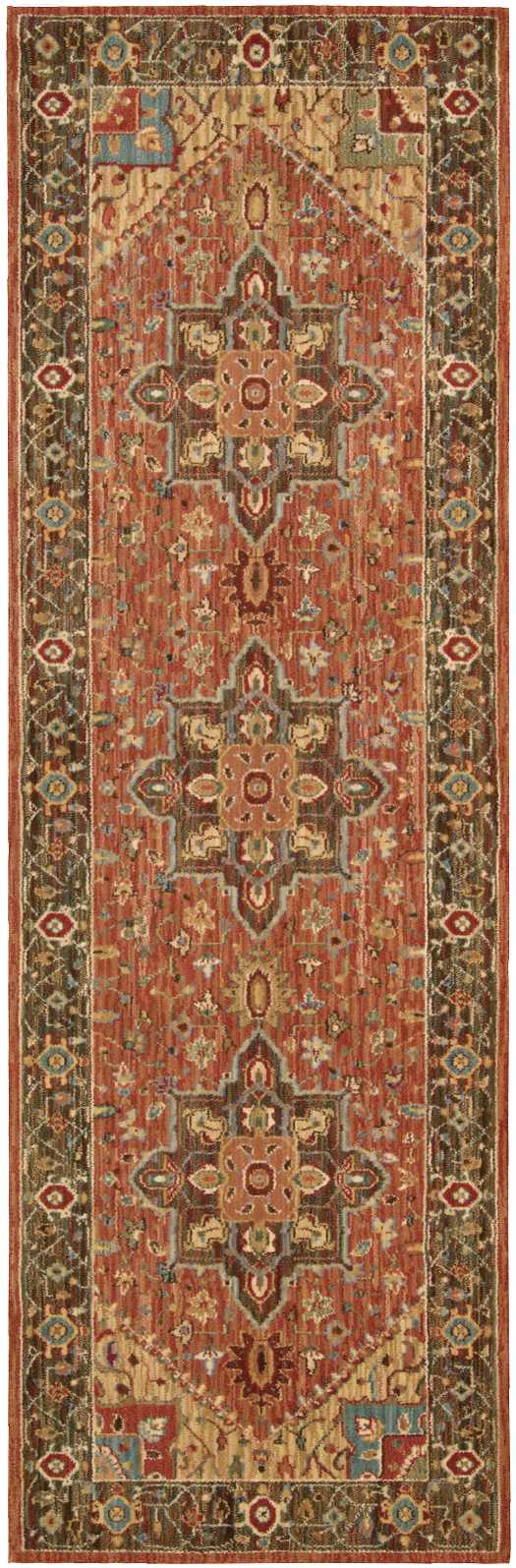 Nourison Home Living Treasures LI01 Rust  Traditional Loom Rug