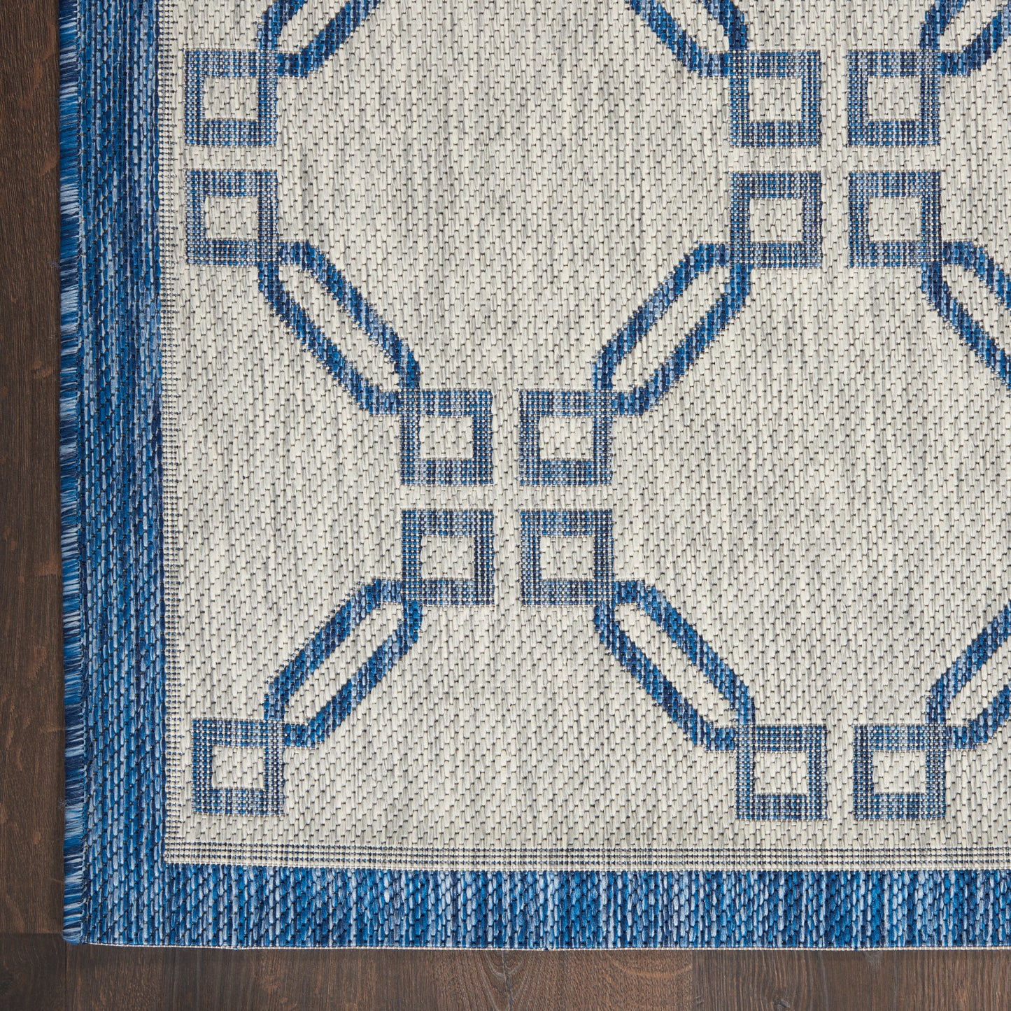 Nourison Home Country Side CTR02 Ivory Blue  Transitional Machinemade Rug