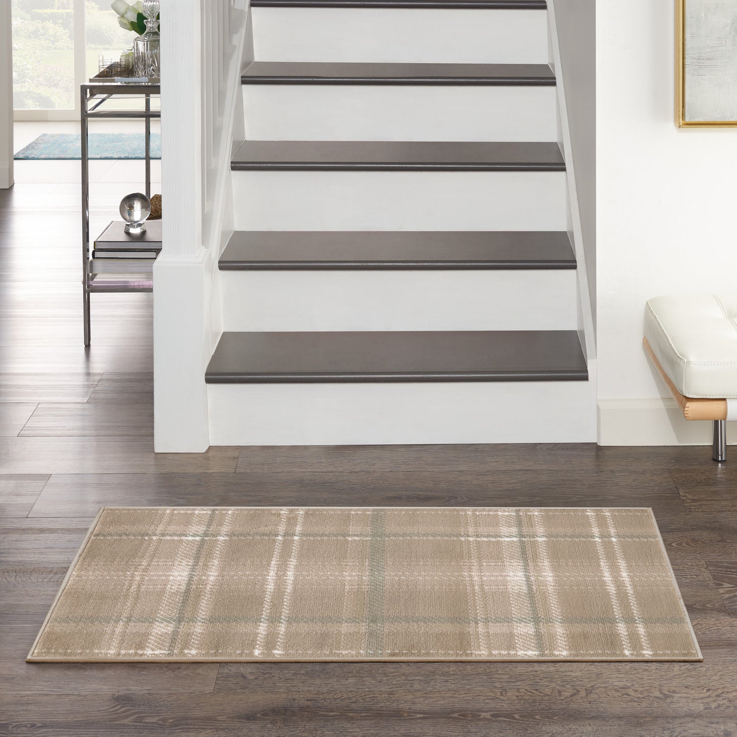 Nourison Home Grafix GRF03 Taupe  Contemporary Machinemade Rug