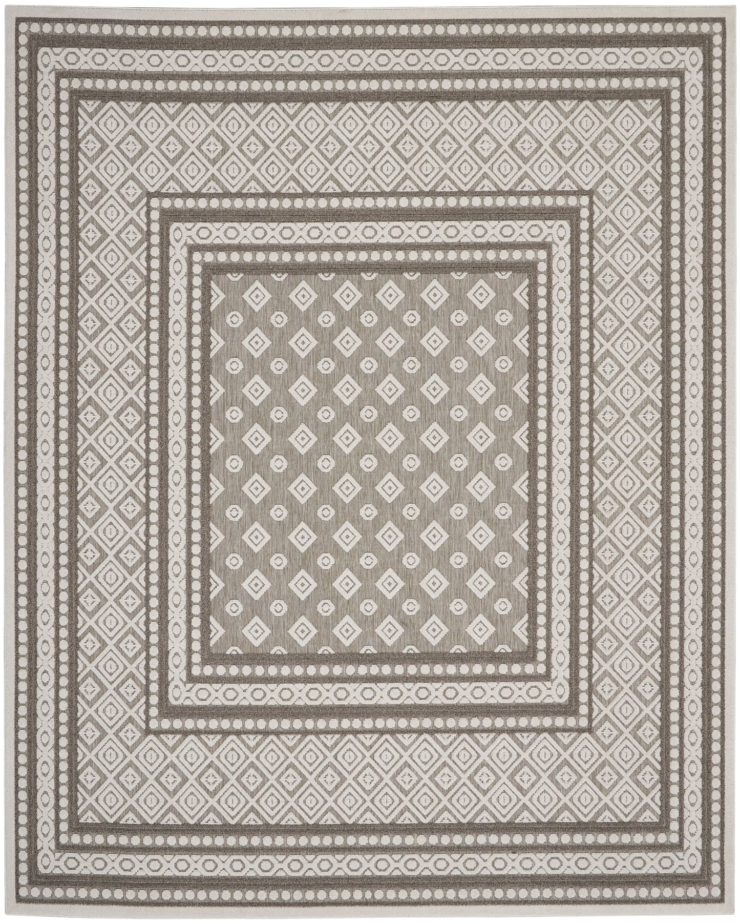 Nourison Home Key Largo KLG02 Lt Grey  Transitional Machinemade Rug